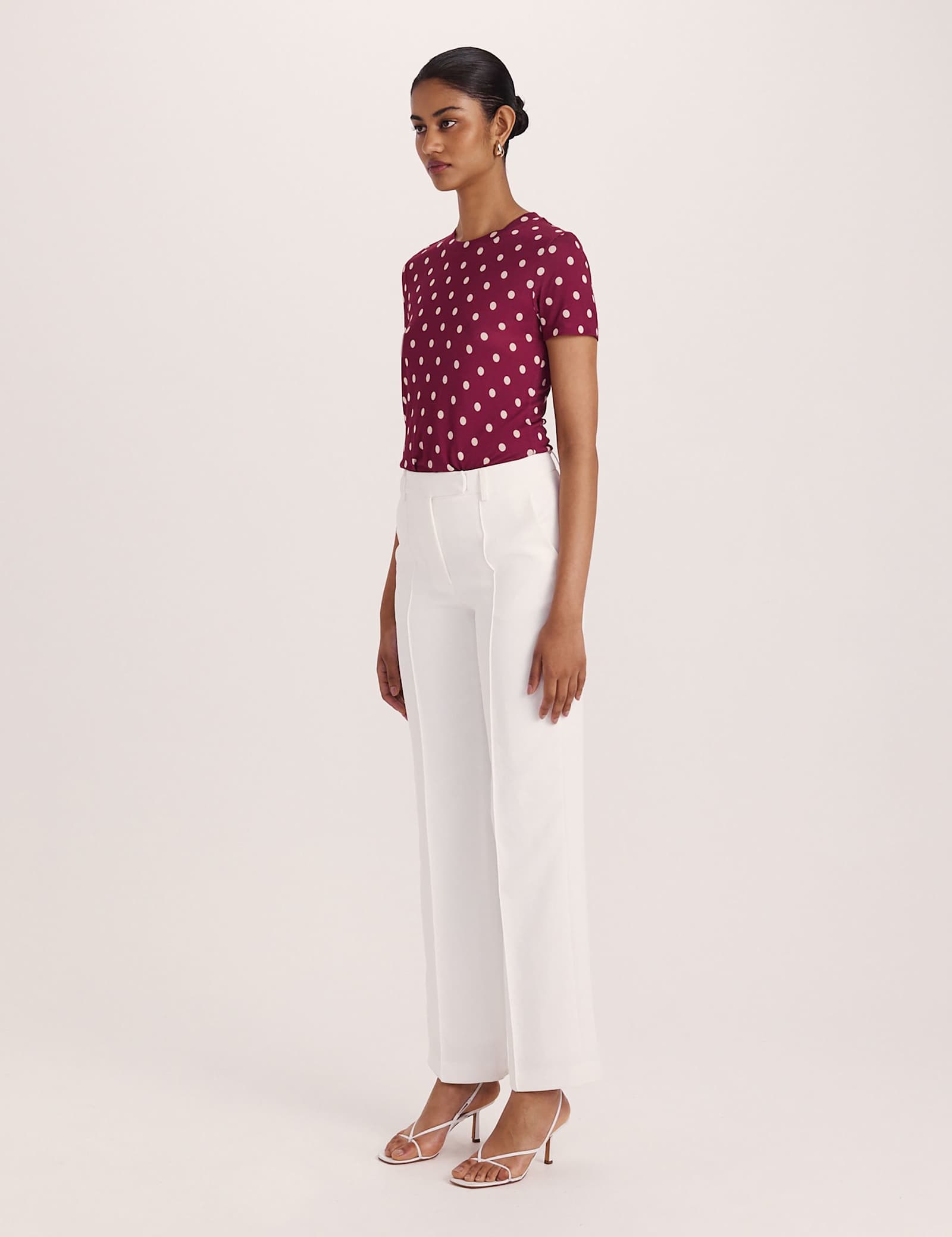 Wide Leg Tailored Trousers - image 3