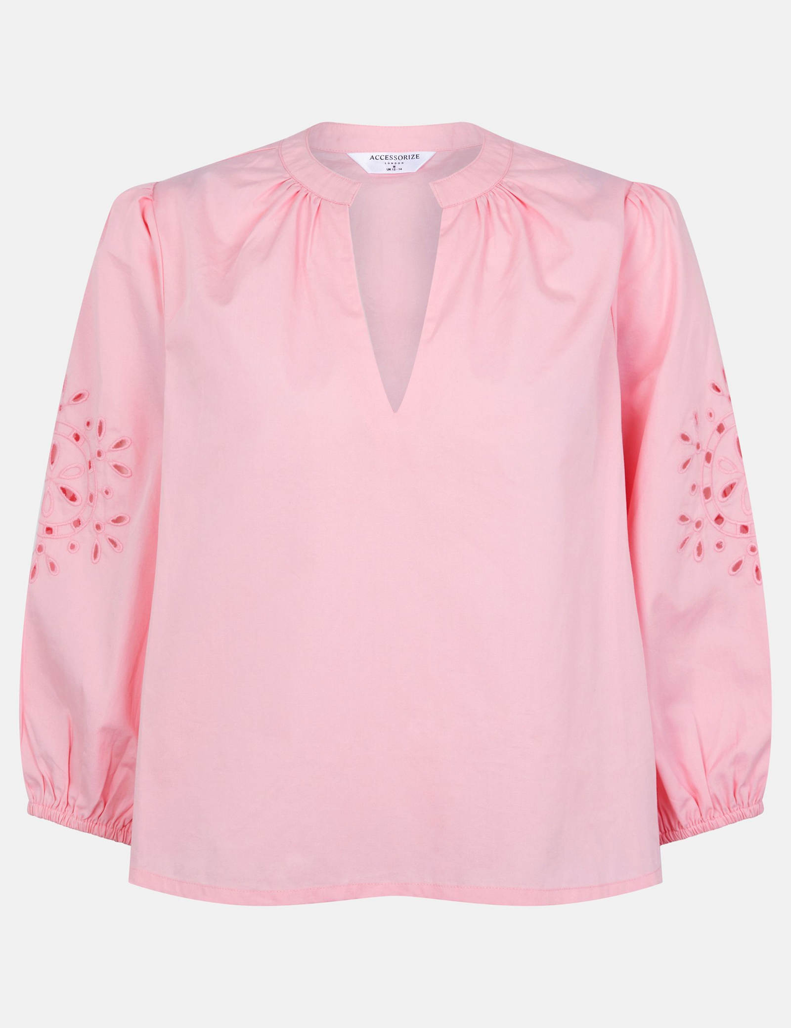 Pure Cotton Cutwork Detail Blouse - image 1
