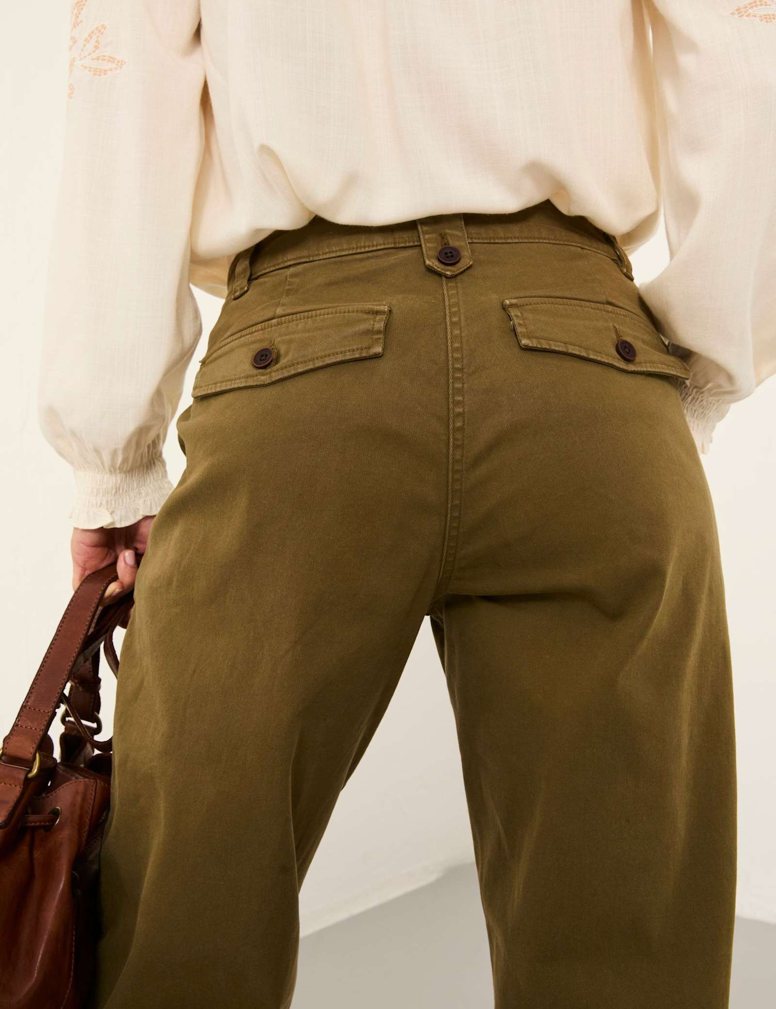 Cotton Rich Tapered Trousers - image 5