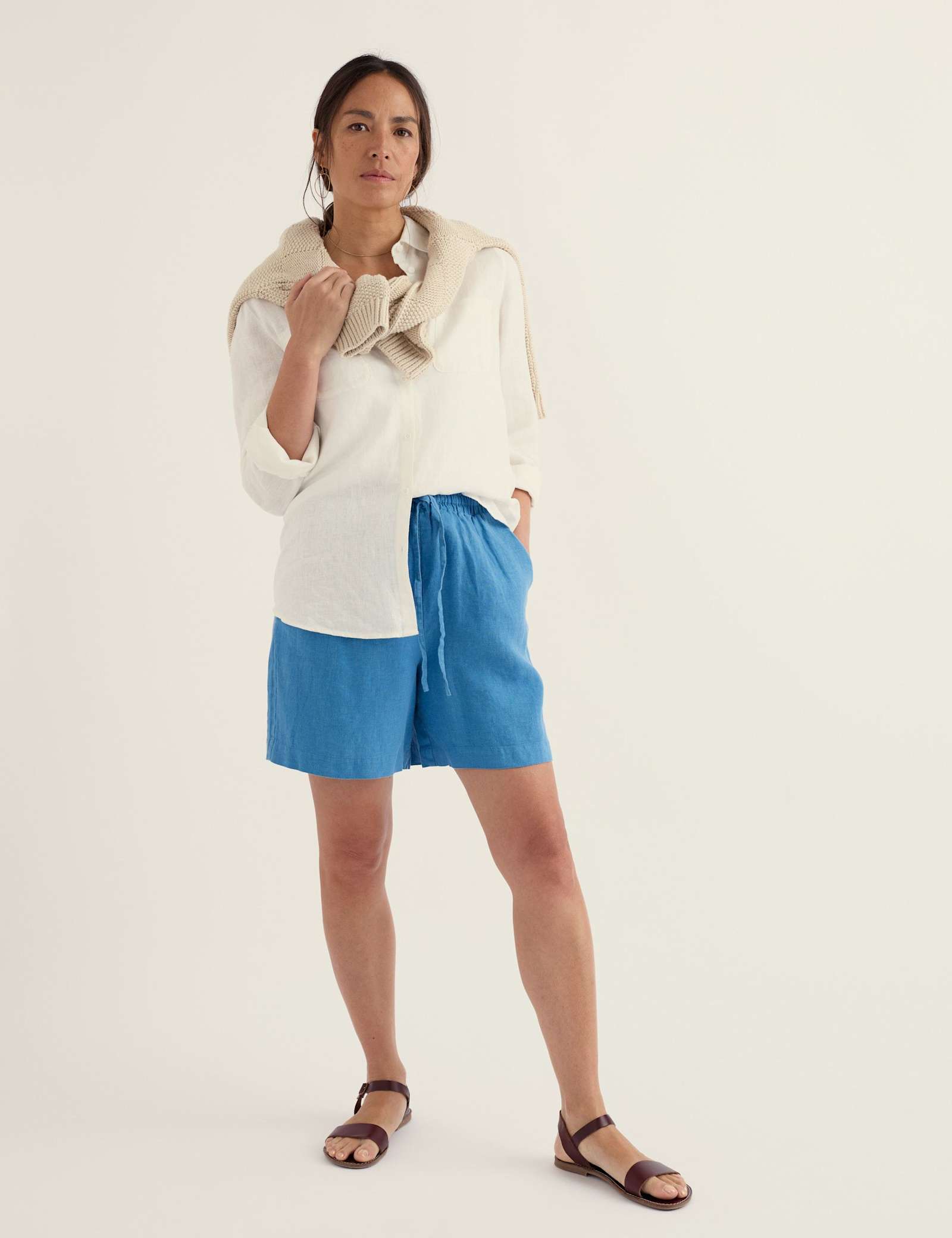 Pure Linen Shorts - image 2