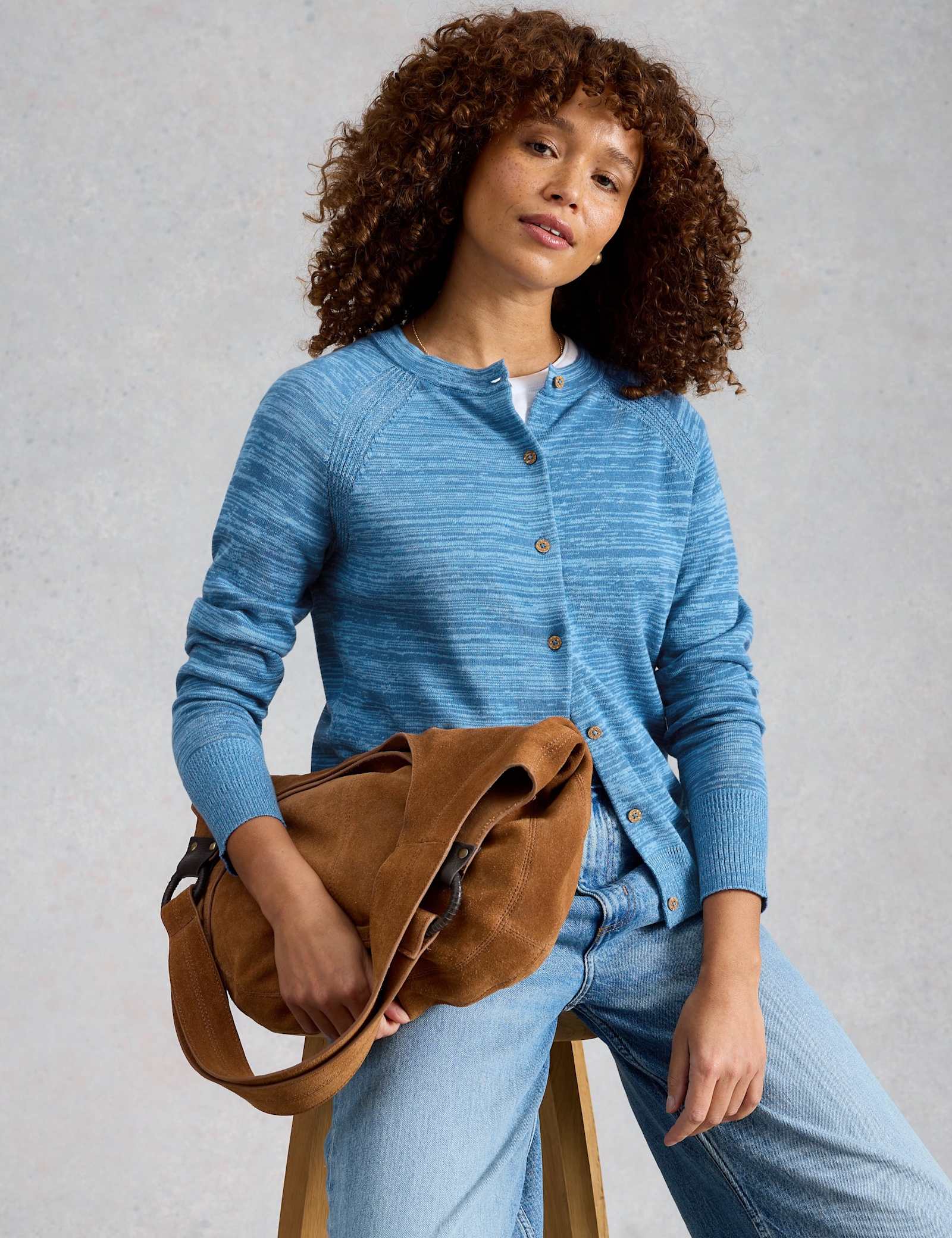 Pure Cotton Round Neck Cardigan - image 5