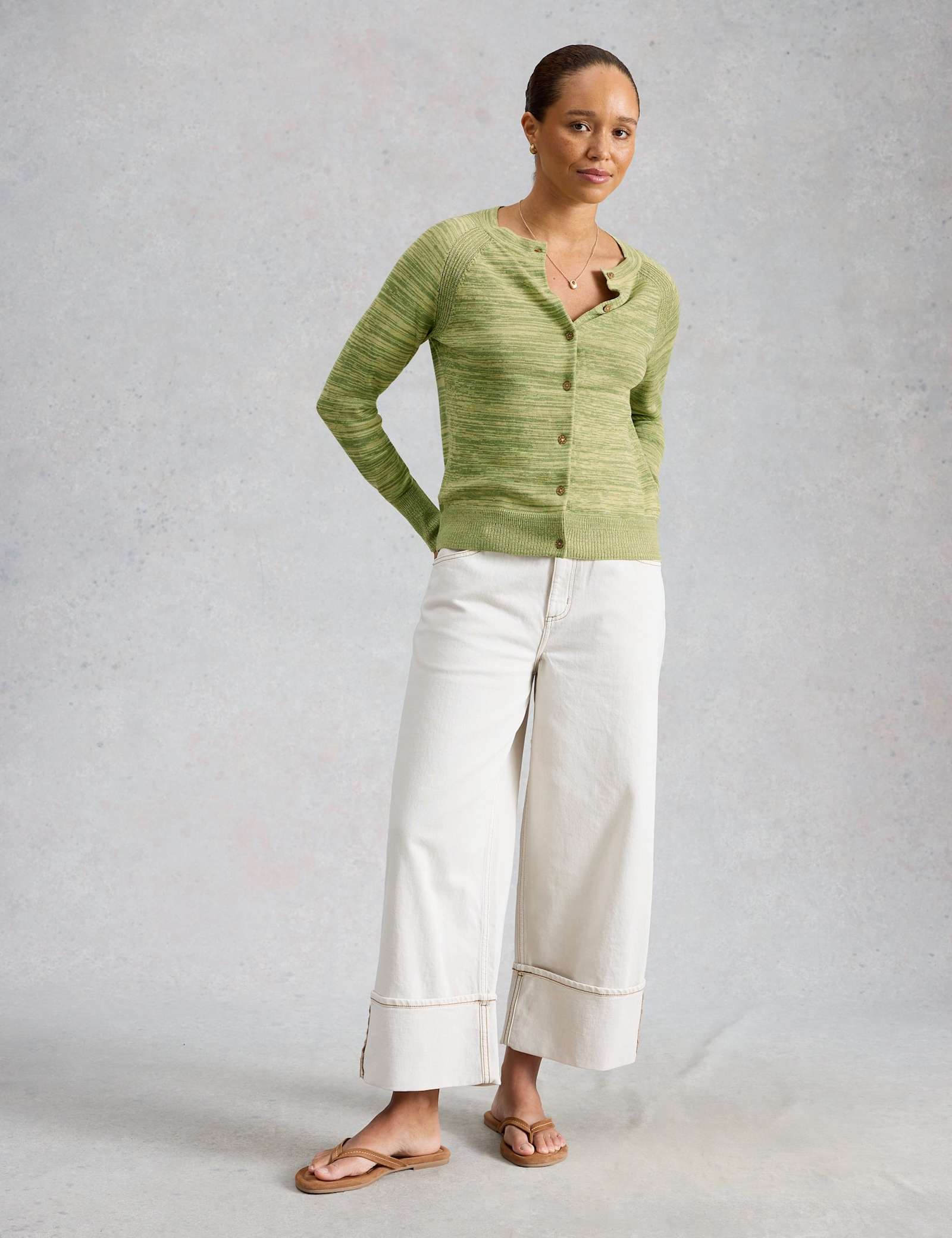 Pure Cotton Round Neck Cardigan - image 3