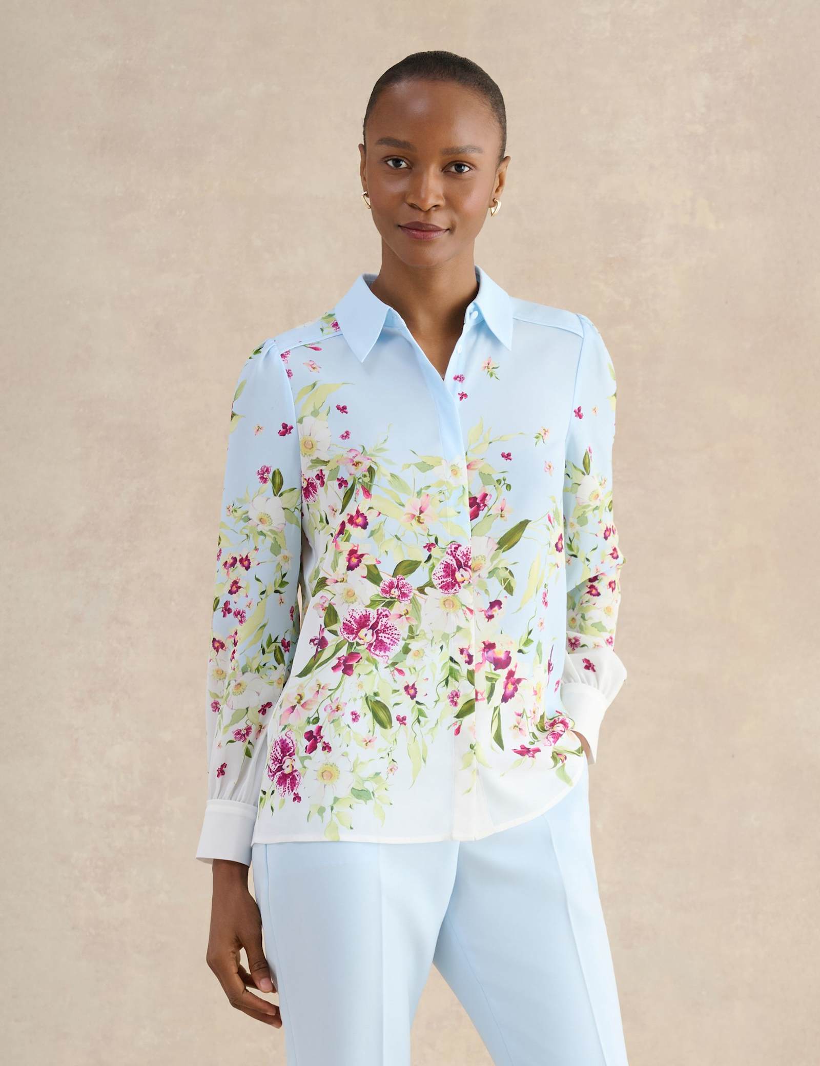 Floral Collared Button Through Shirt - image 2