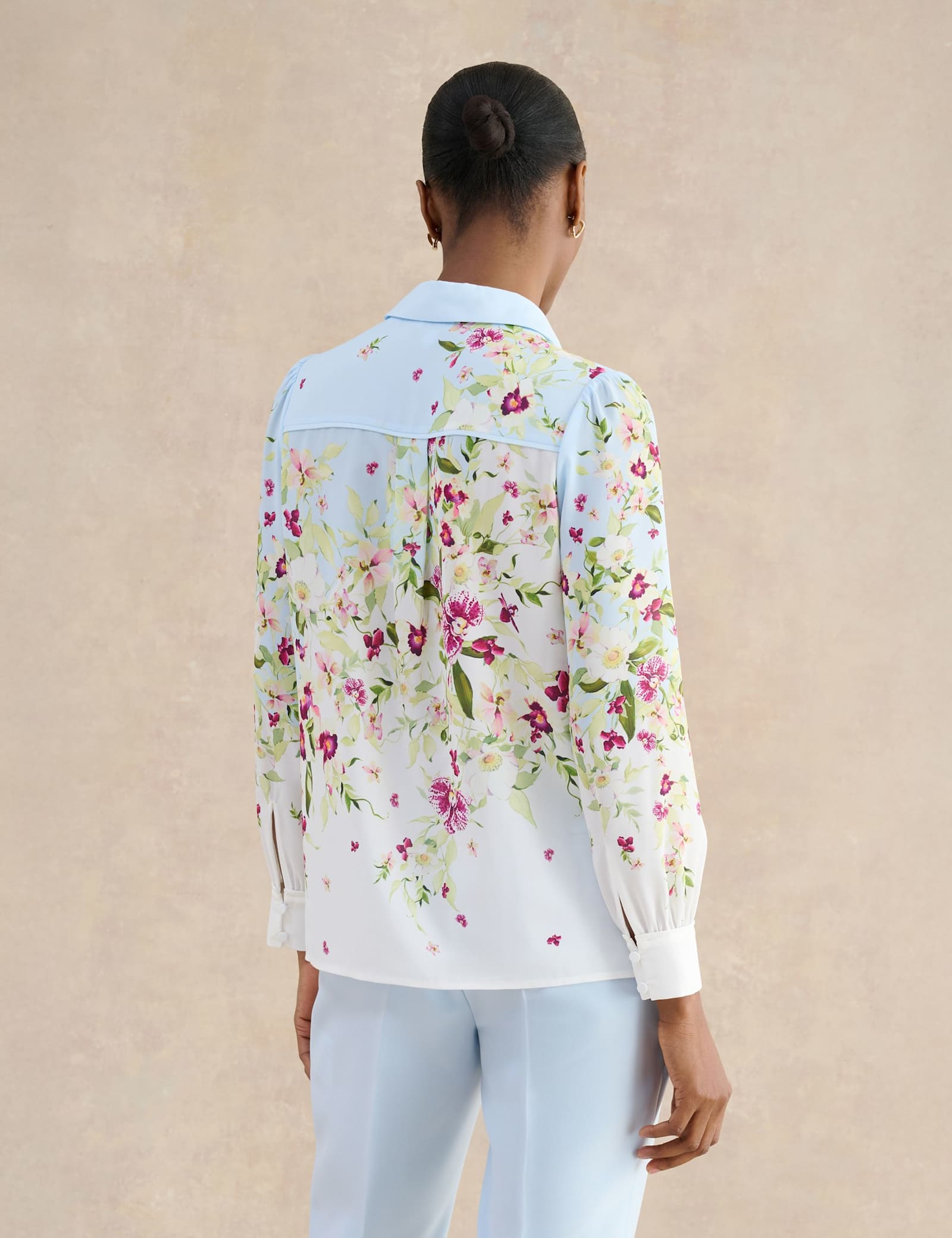 Floral Collared Button Through Shirt - image 4