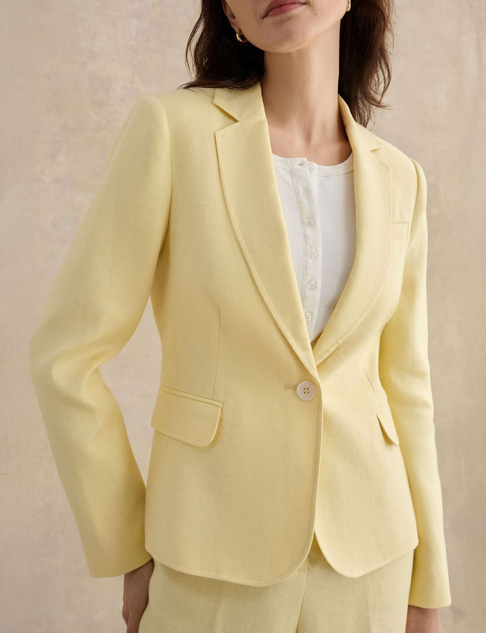 Pure Linen Tailored Jacket - image 3