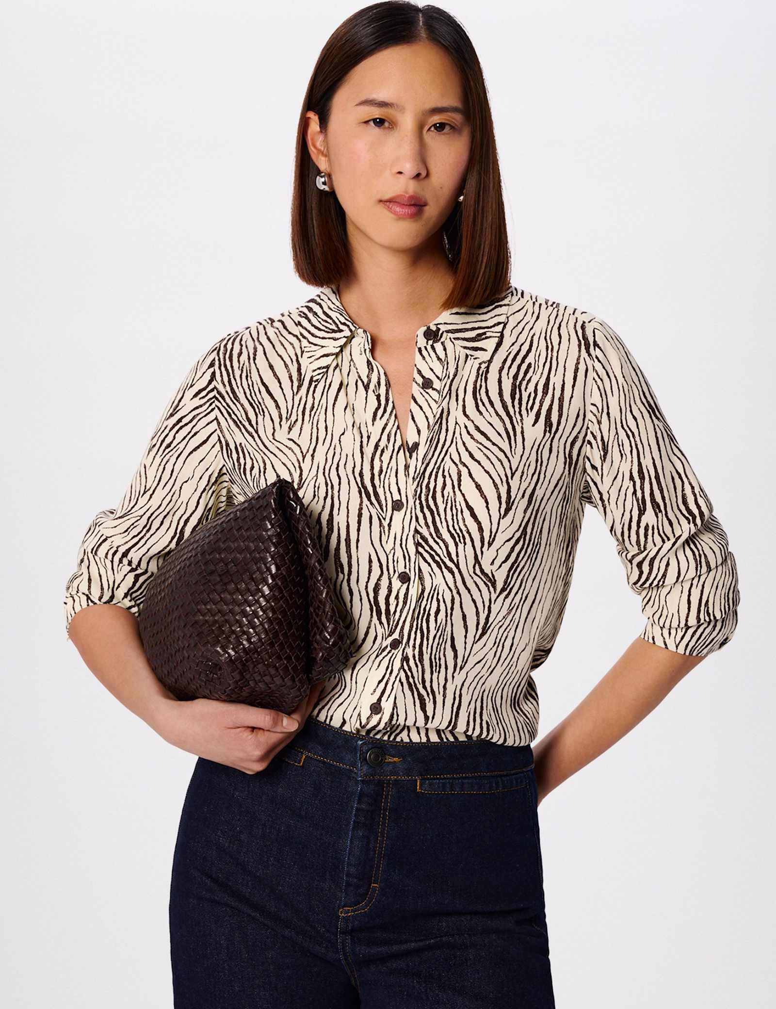 Animal Print Collared Button Through Shirt - image 5