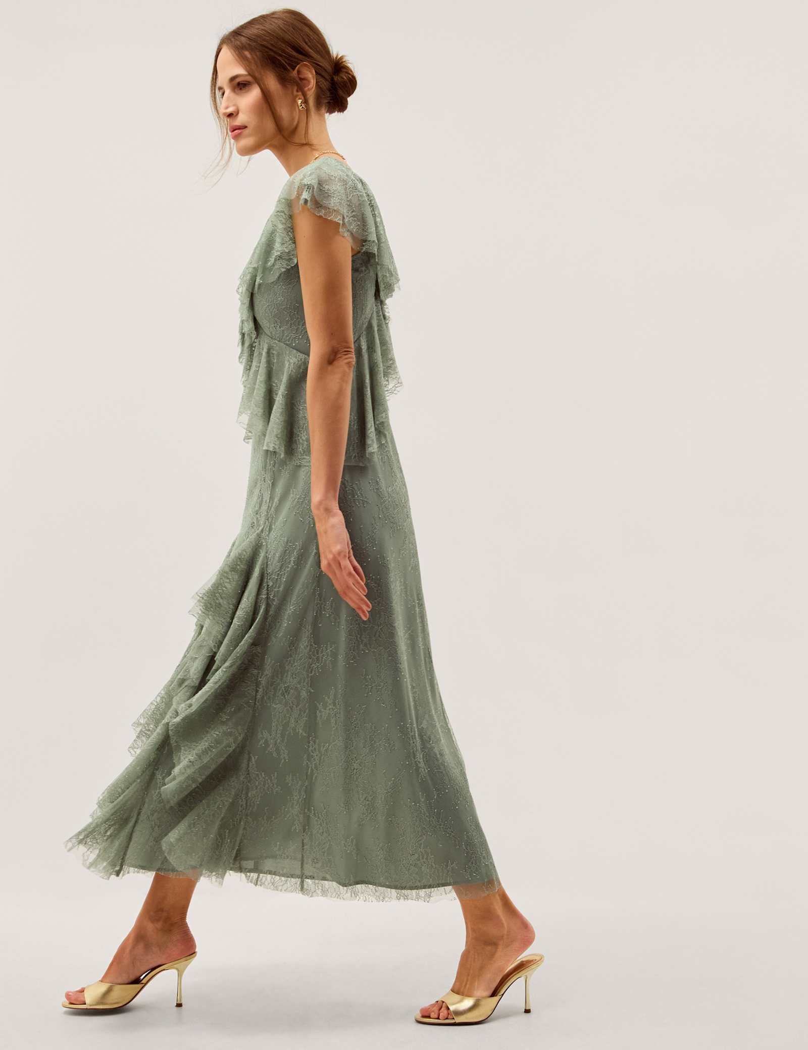 Lace V-Neck Midaxi Tea Dress - image 4