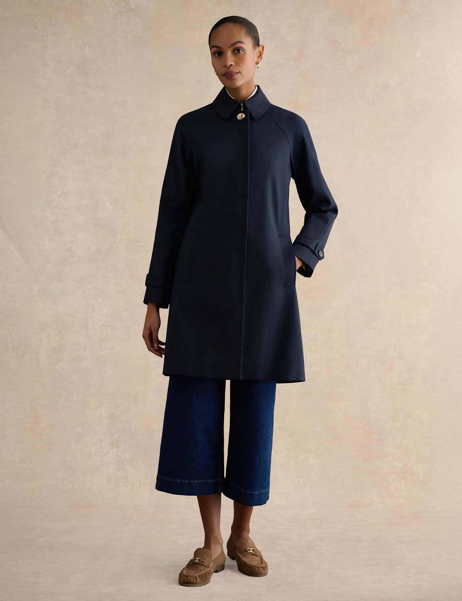 Cotton Rich Collared Trench Coat - image 3