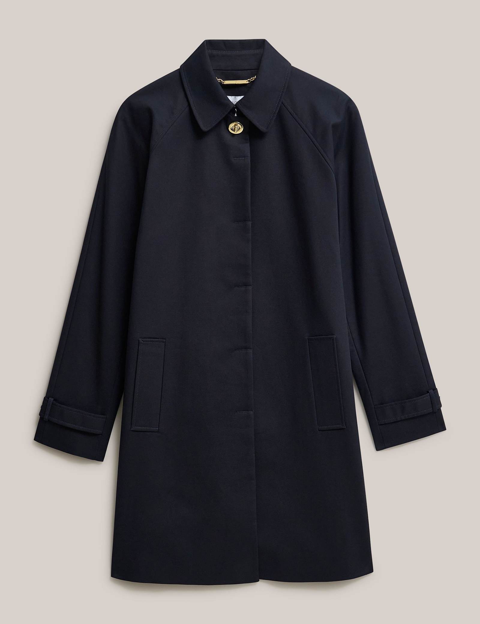 Cotton Rich Collared Trench Coat - image 1