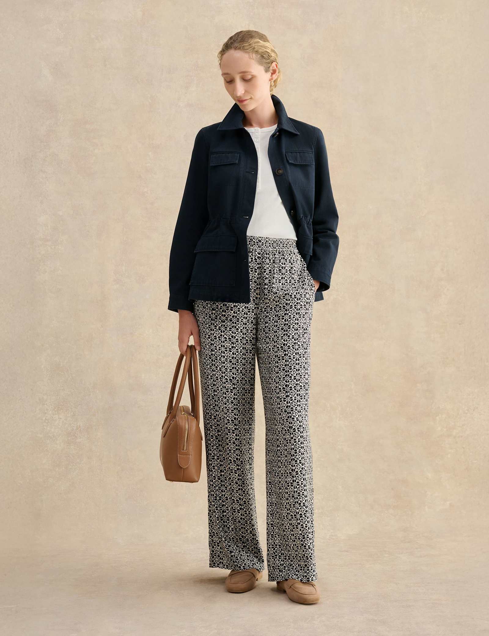 Pure Cotton Collared Utility Jacket - image 5
