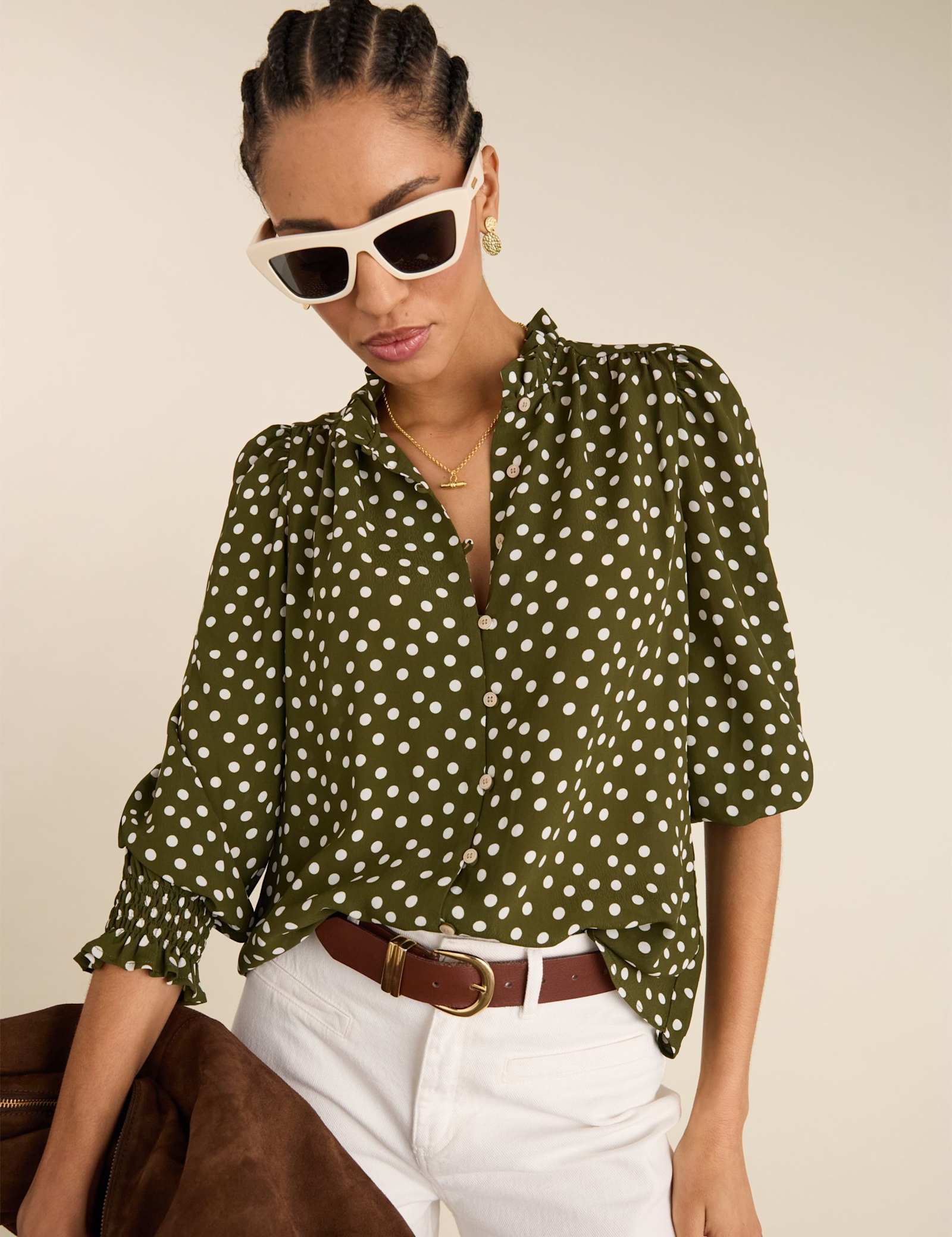 Polka Dot Blouse - image 2