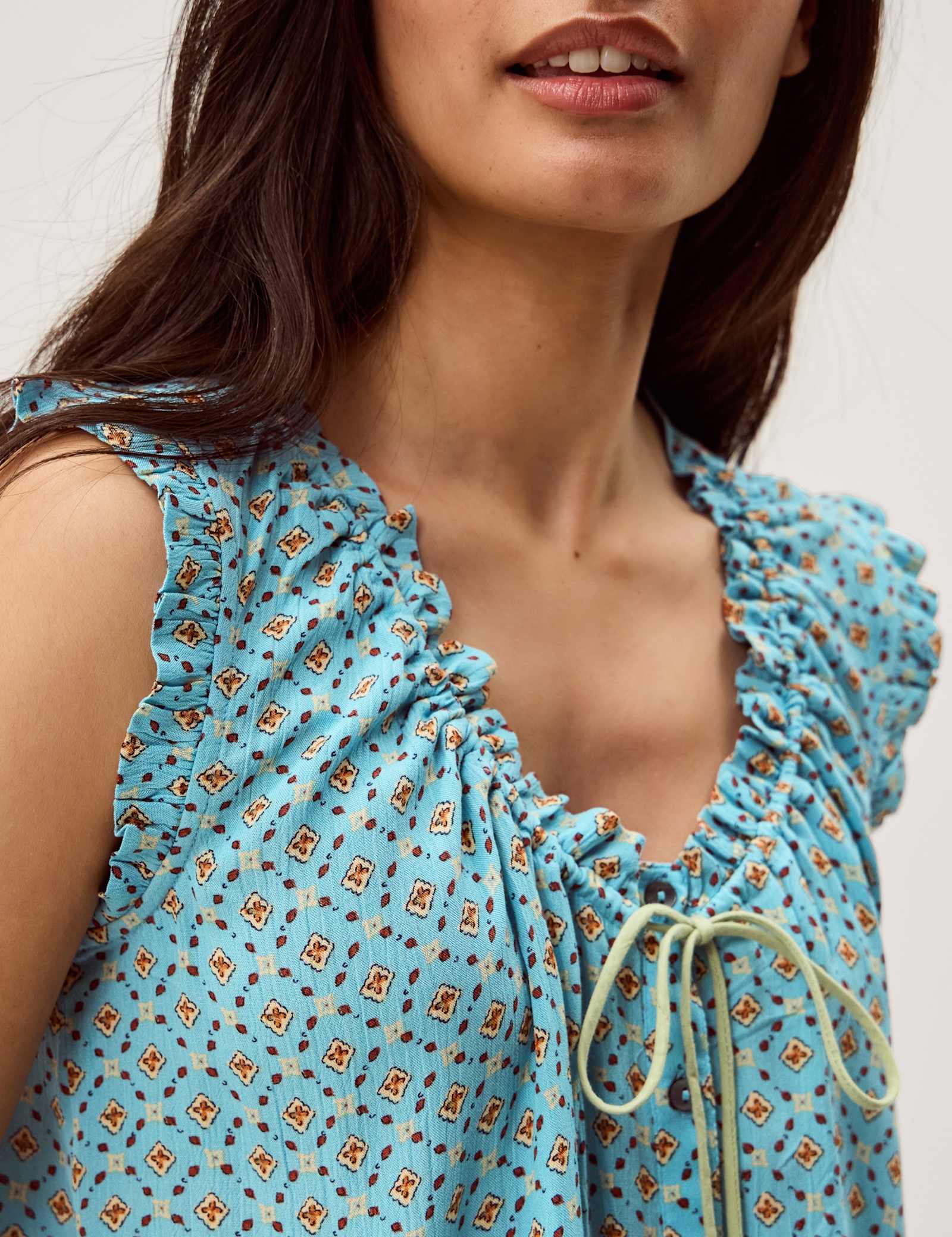 Printed Scoop Neck Vest Top - image 3