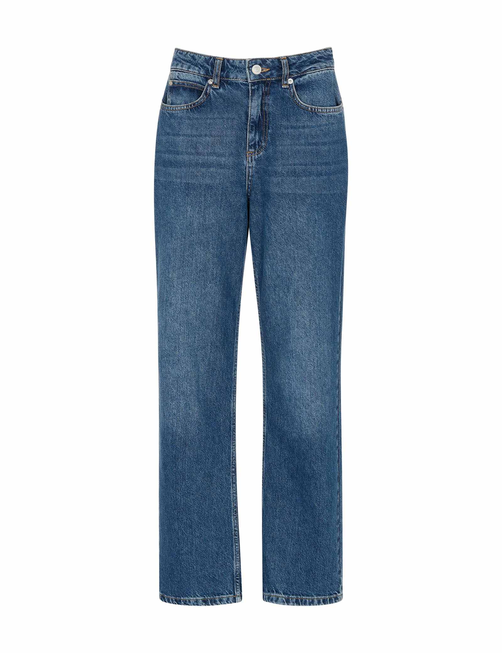 Mid Rise Straight Leg Jeans - image 1