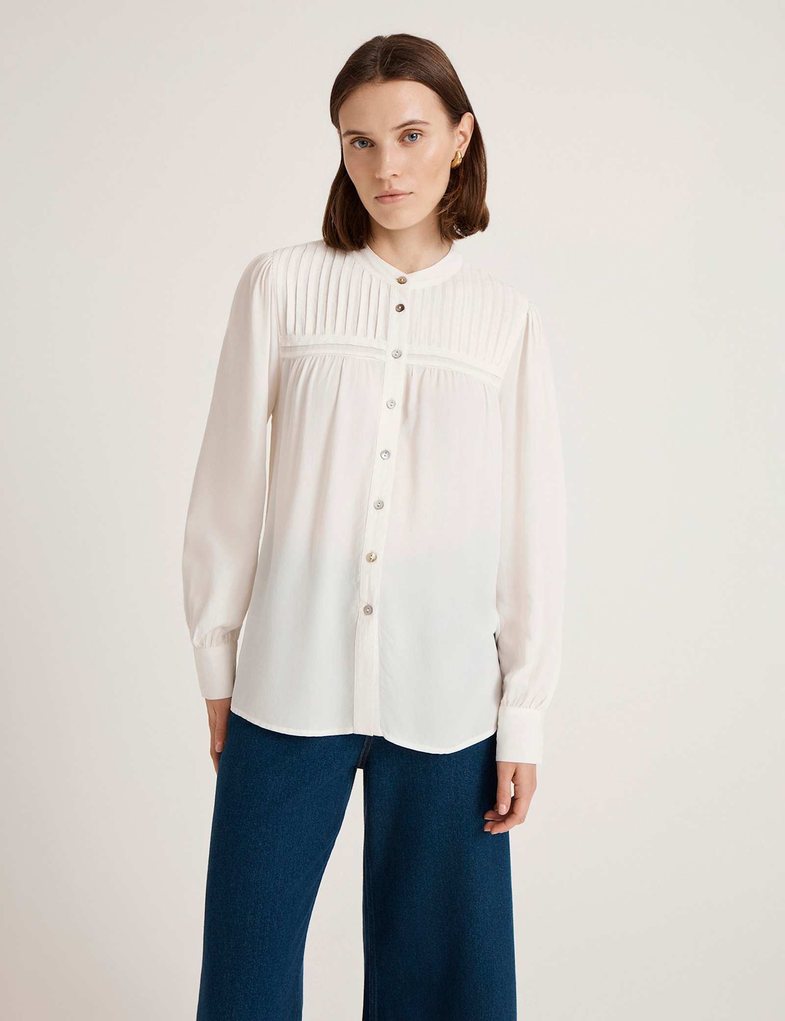 Crepe Button Through Blouse - image 1