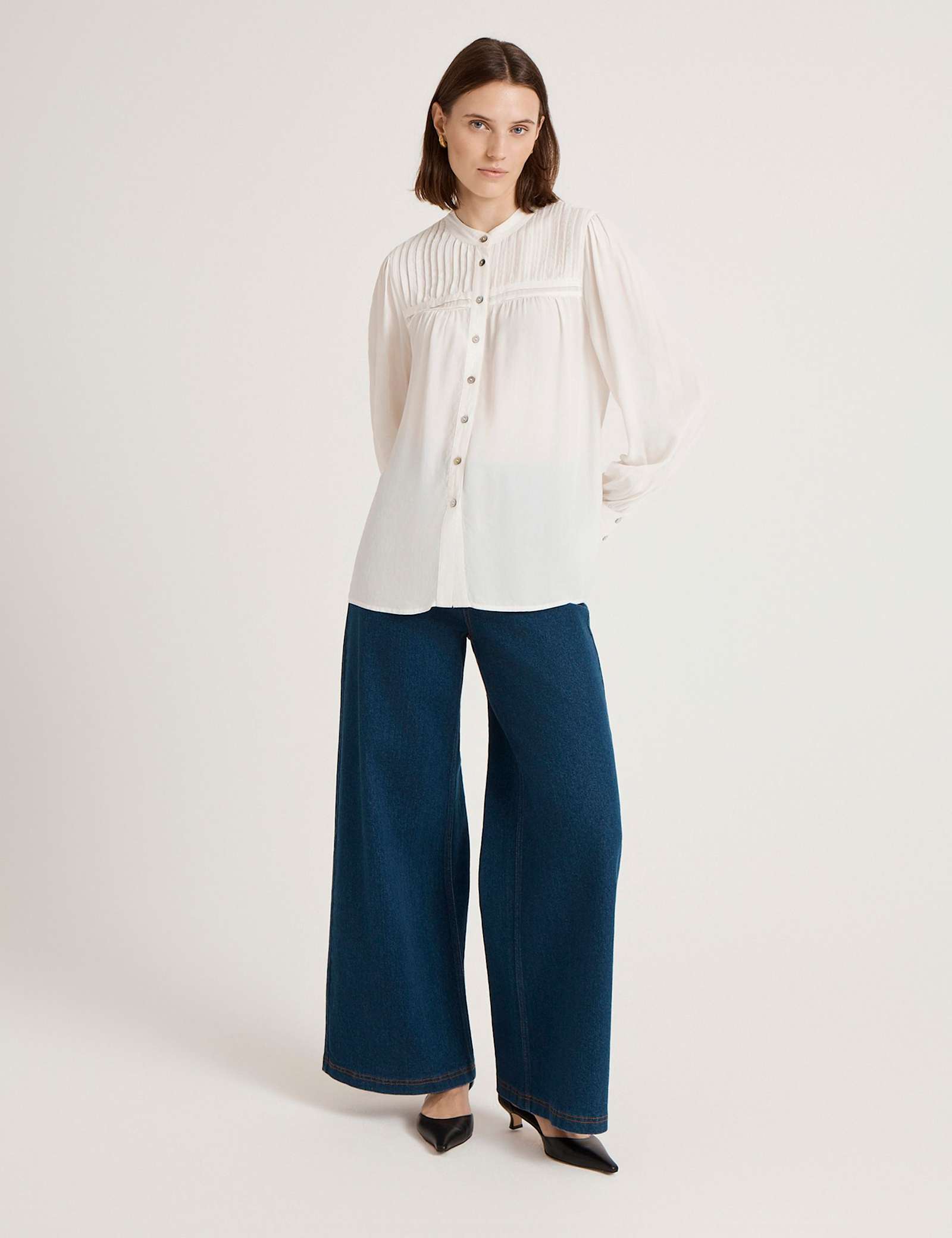 Crepe Button Through Blouse - image 4