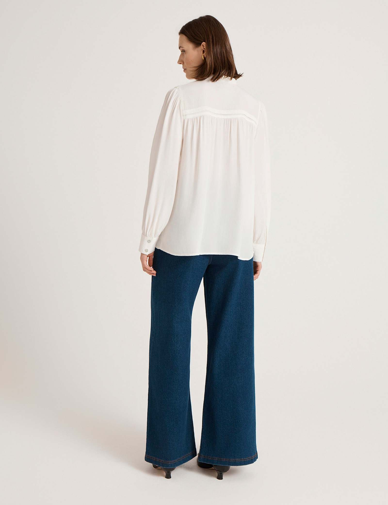 Crepe Button Through Blouse - image 3