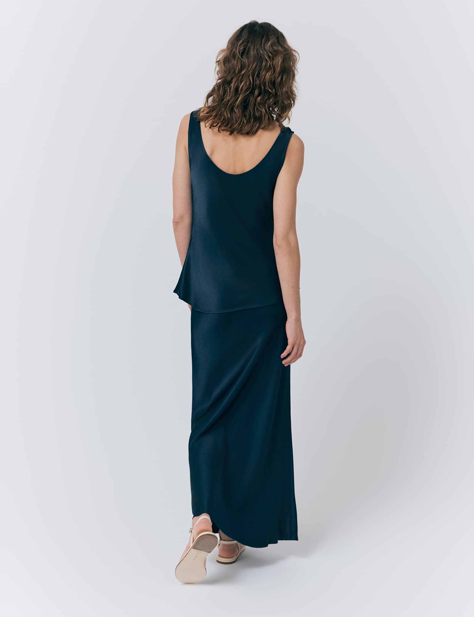 Satin Scoop Neck Sleeveless Vest Top - image 5