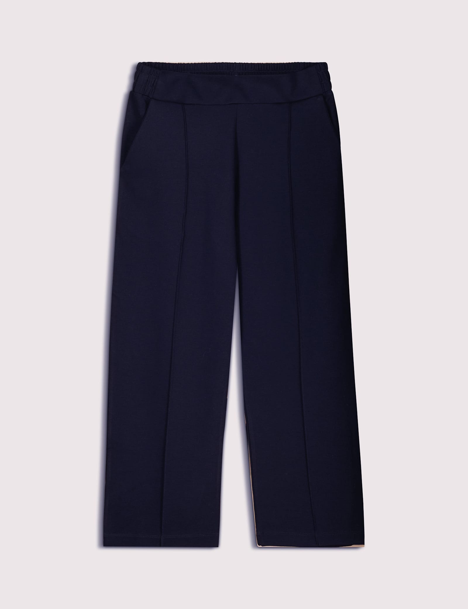 Jersey Straight Leg Cropped Trousers - image 1