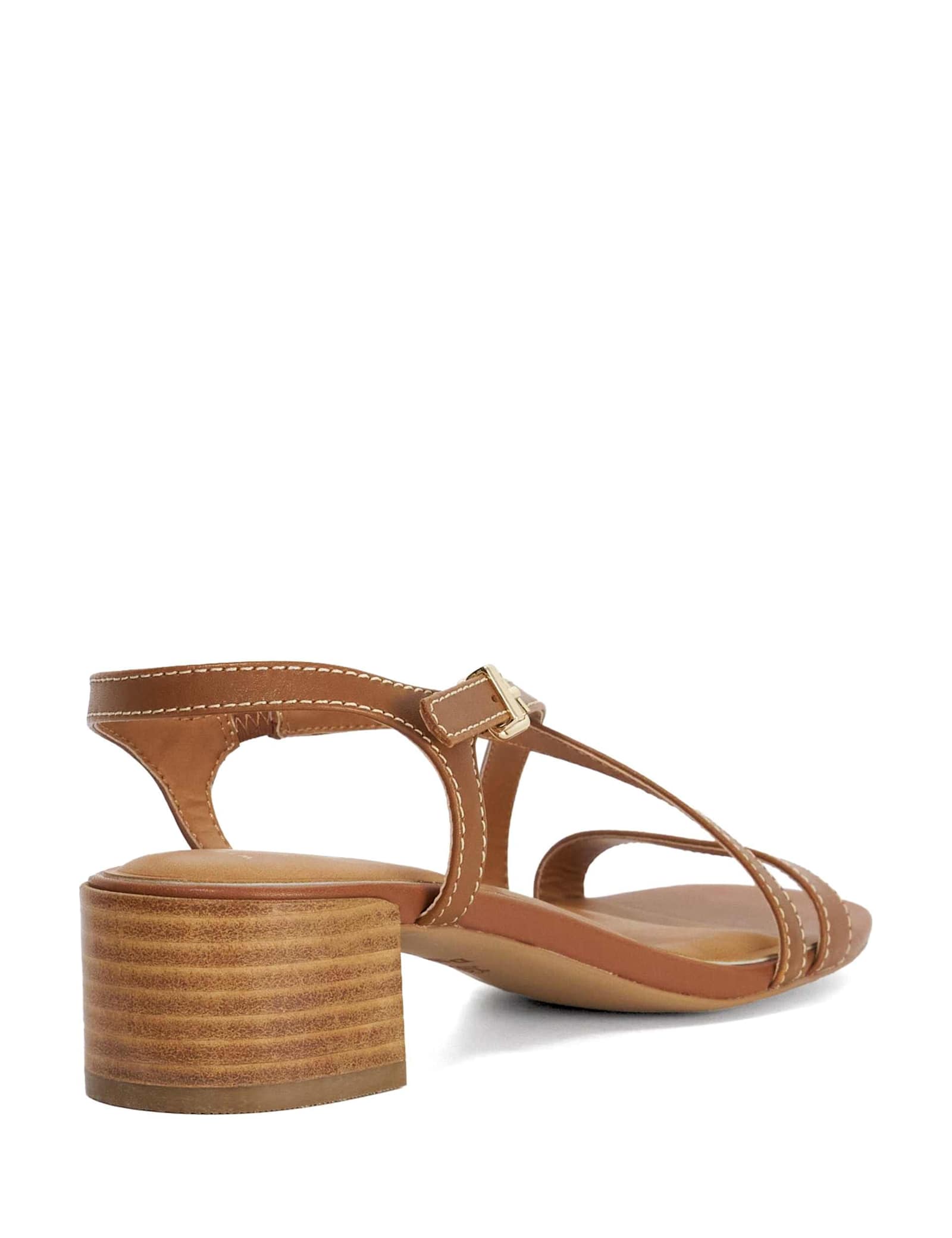 Wide Fit Leather Strappy Block Heel Sandals - image 4