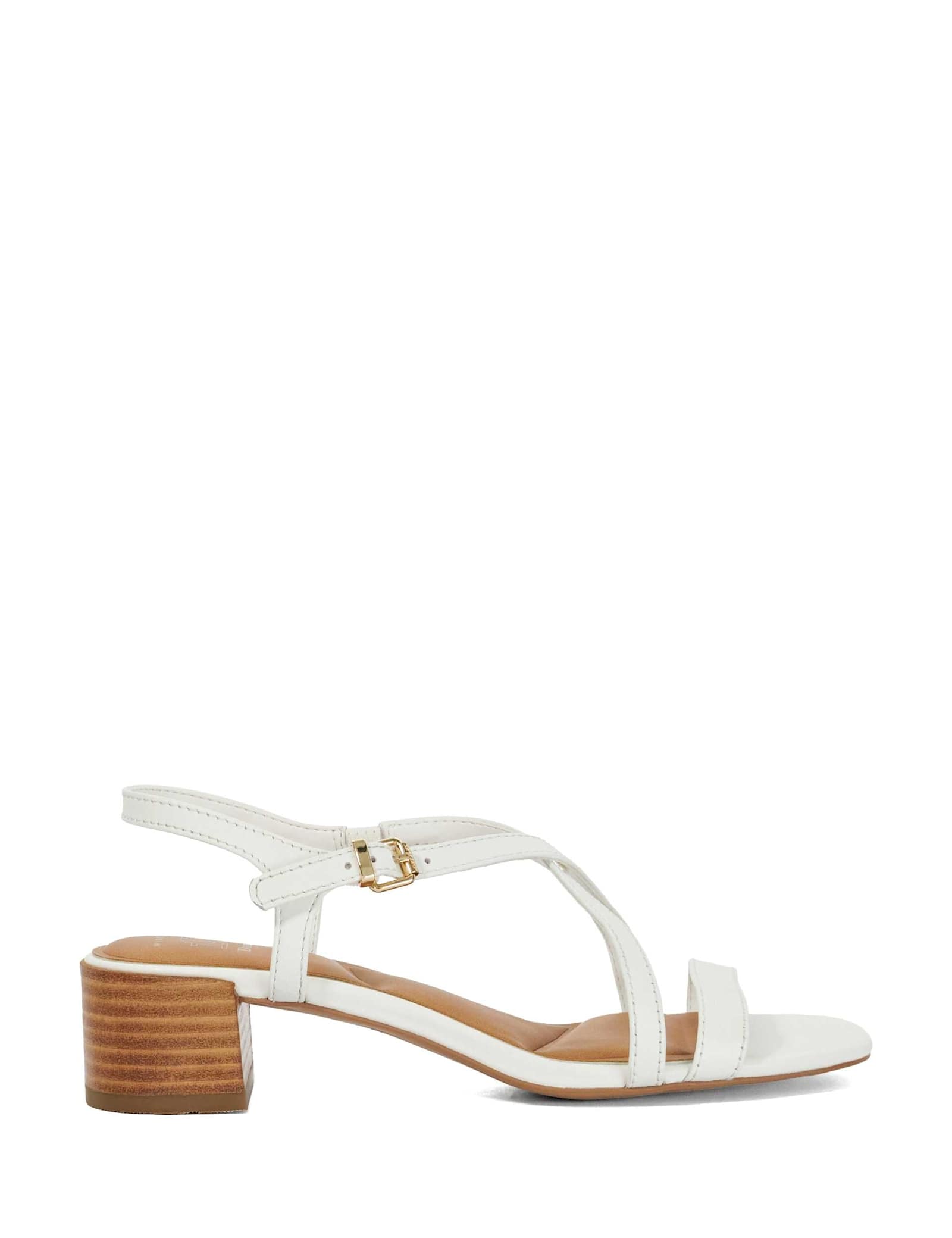 Wide Fit Leather Strappy Block Heel Sandals - image 2
