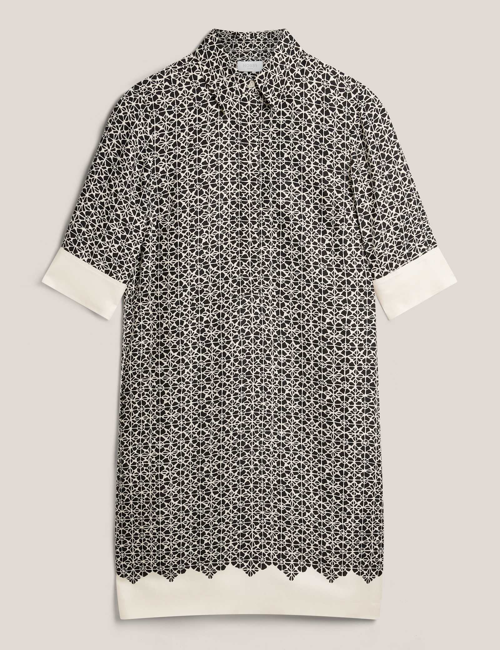 Geometric Mini Shift Dress - image 1