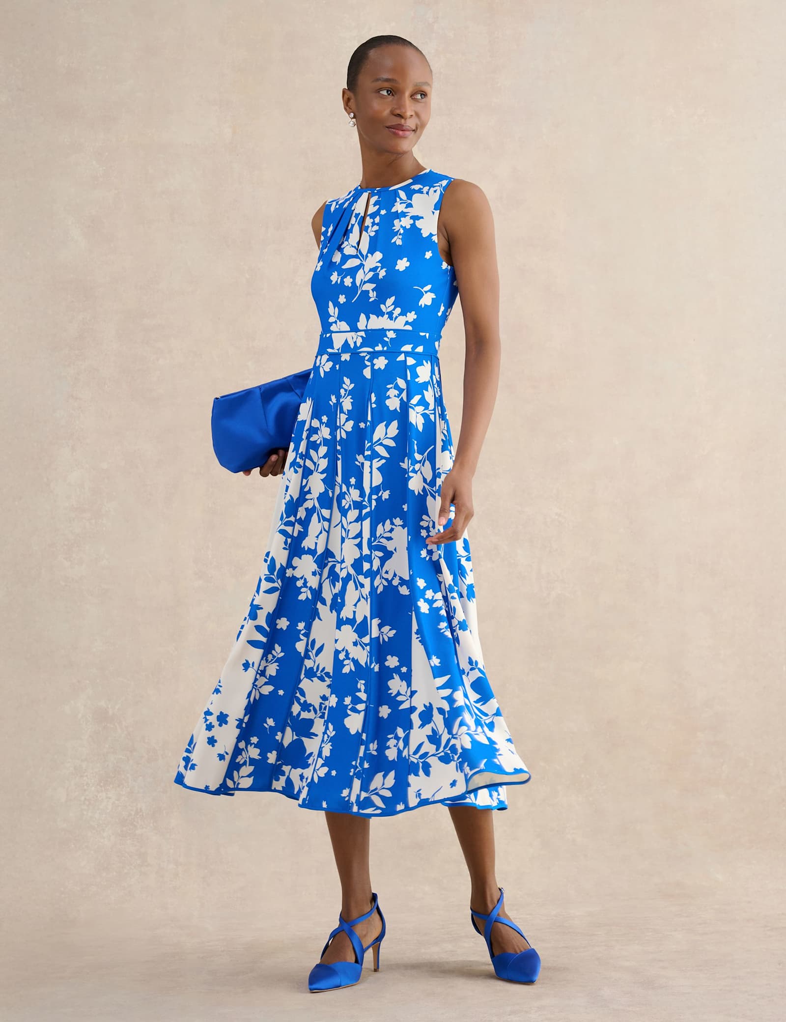 Floral Midi Skater Dress - image 3