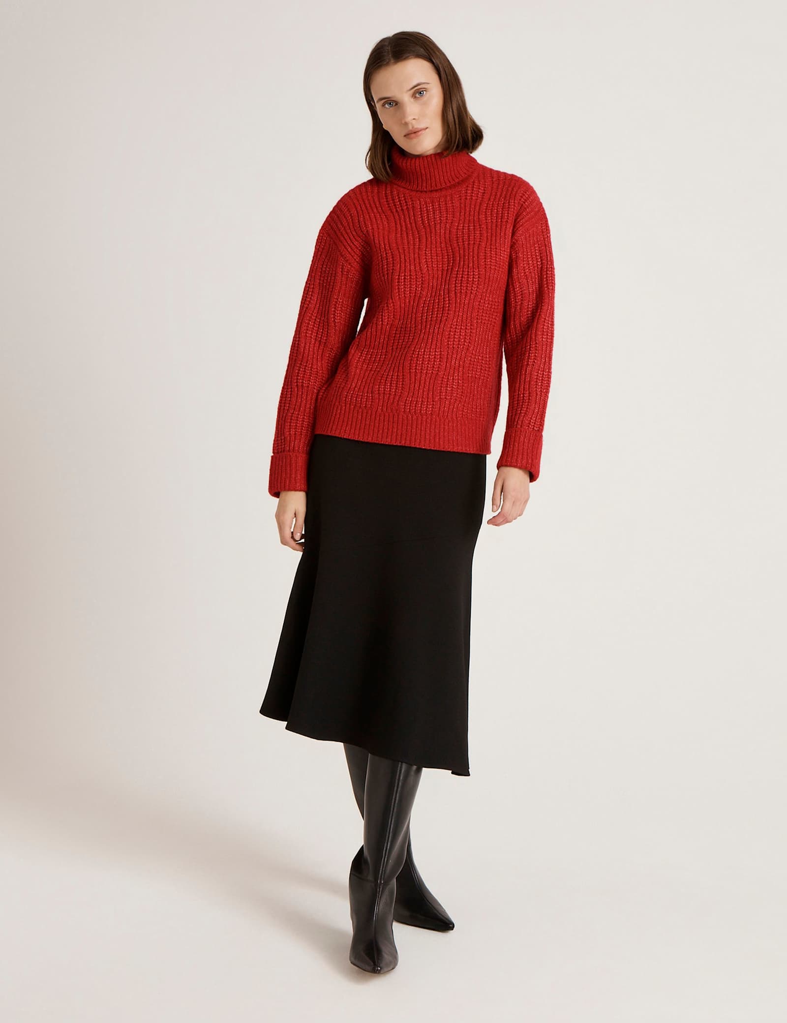 Textured Roll Neck Jumper - image 3