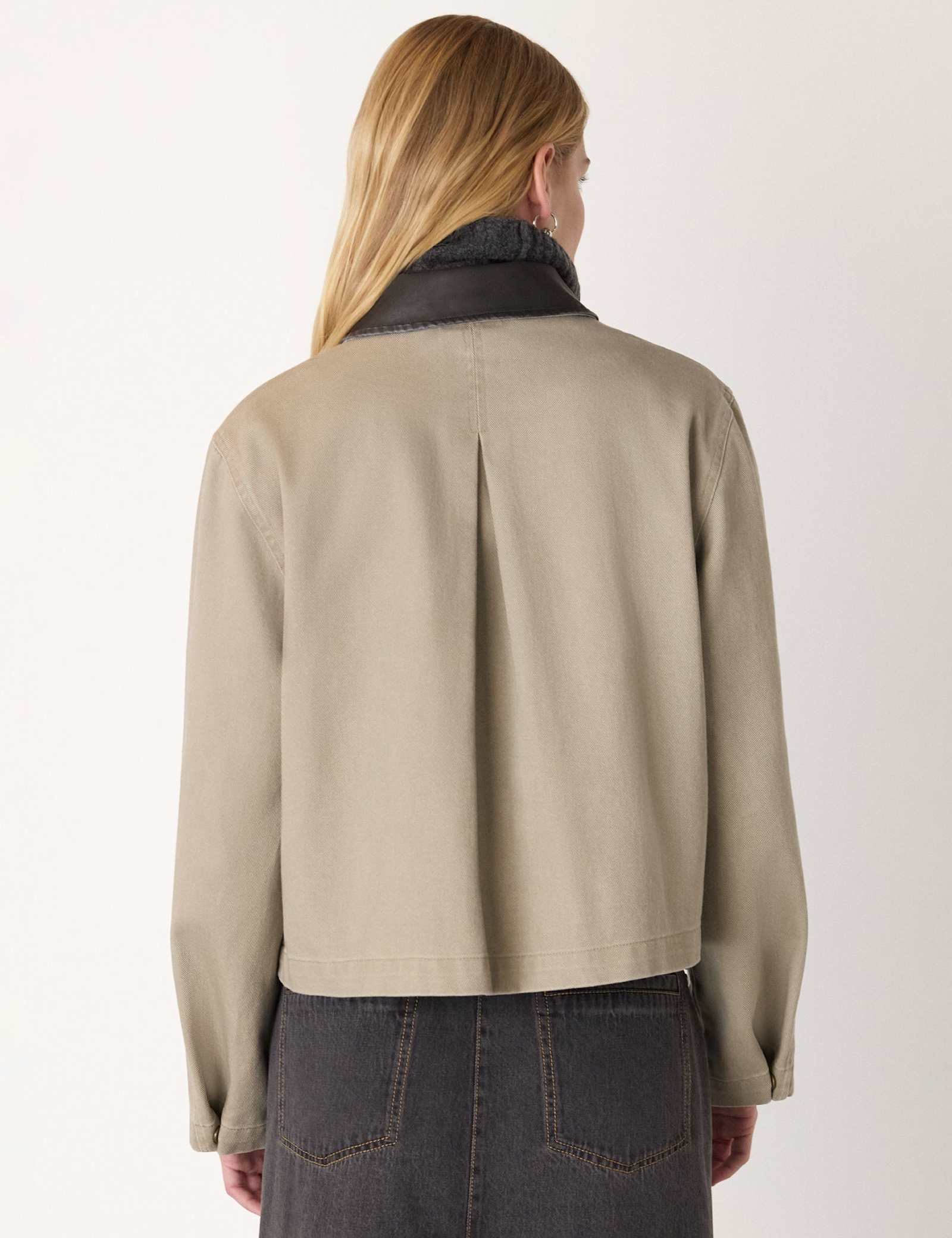 Pure Cotton Collared Utility Jacket - image 4