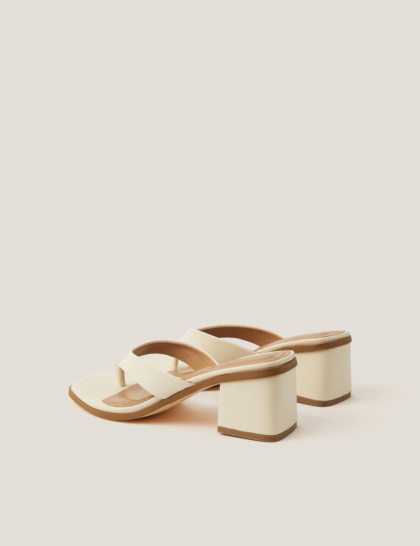 Block Heel Open Toe Mules - image 3