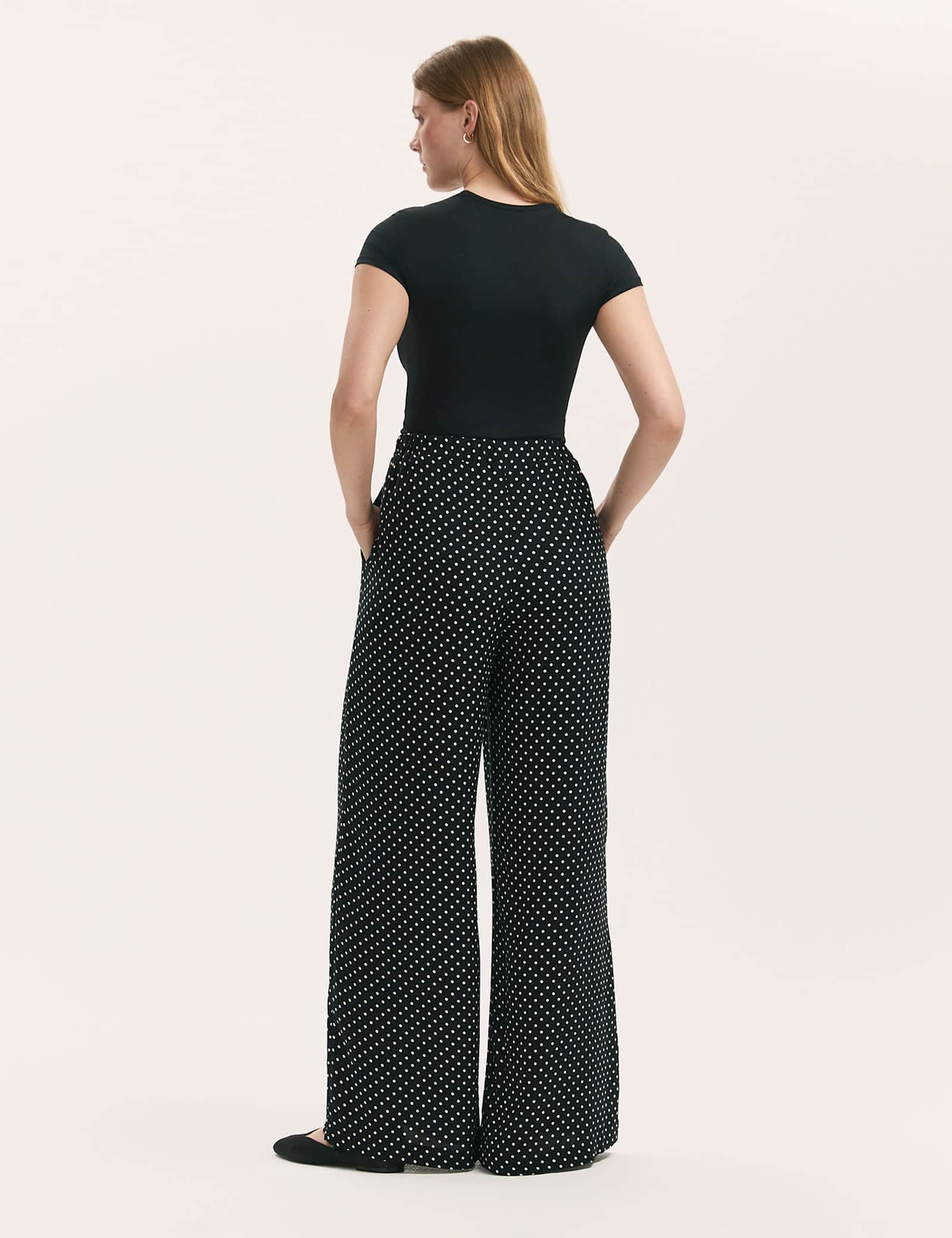 Polka Dot Wide Leg Trousers - image 5
