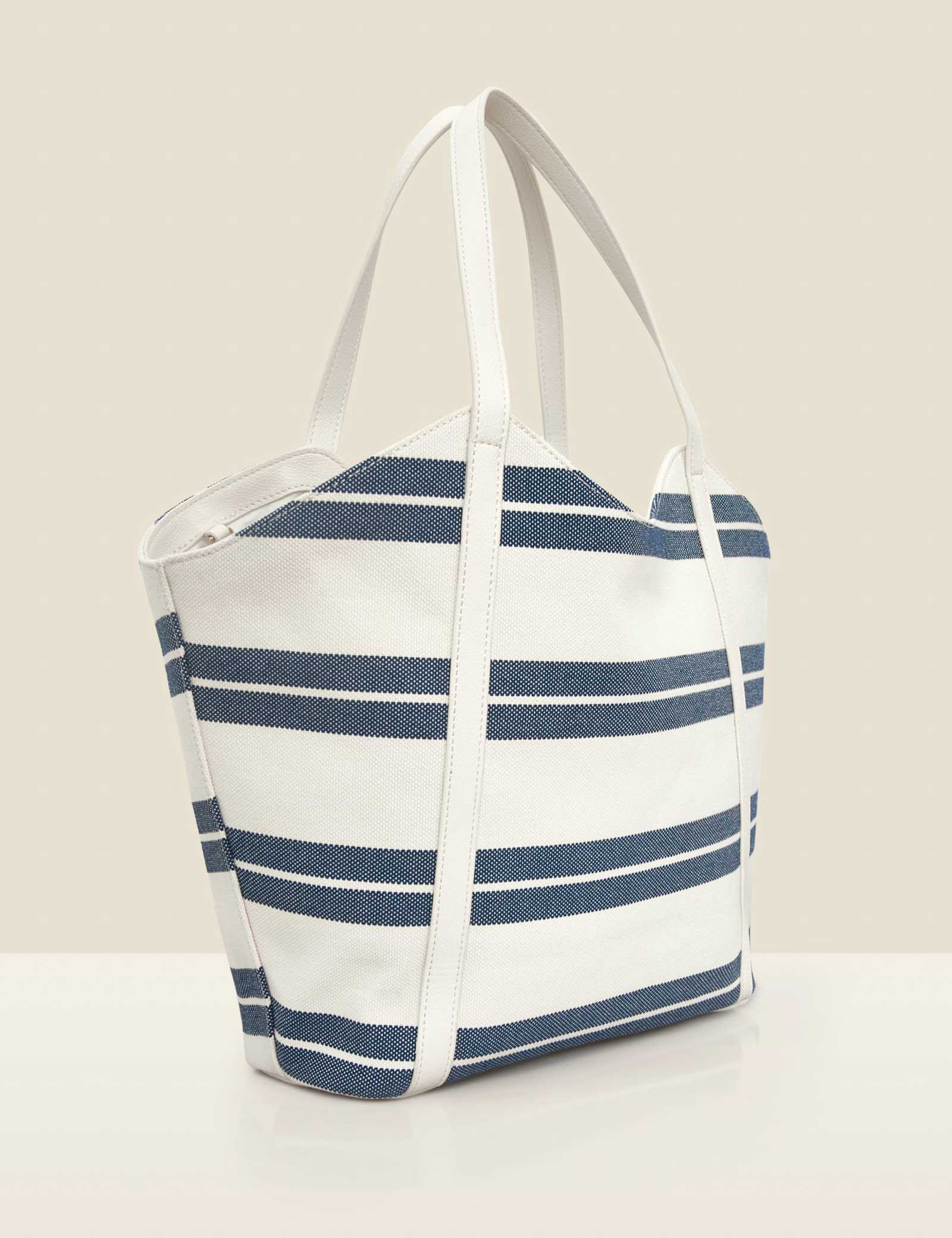 Striped Large Beach Bag - image 5