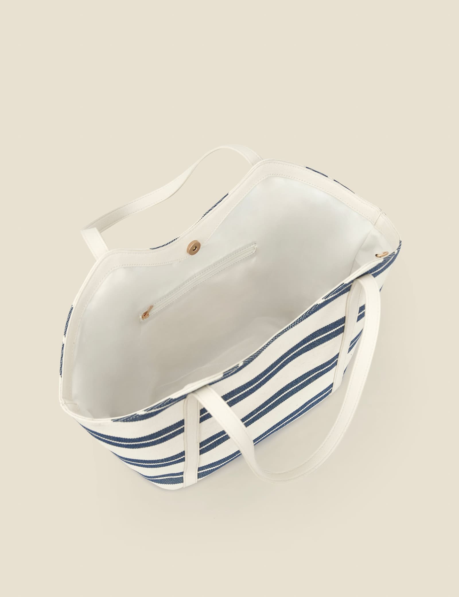 Striped Large Beach Bag - image 3