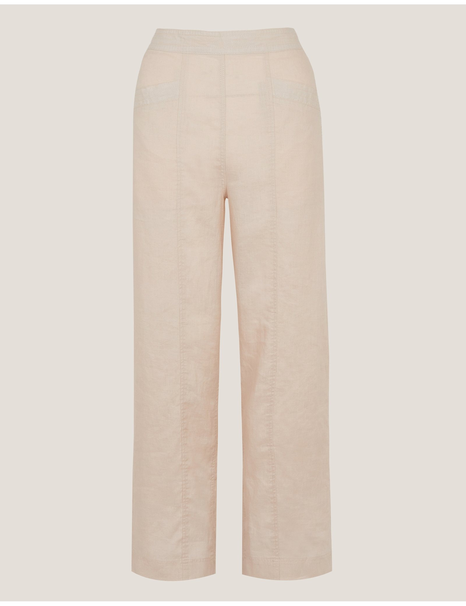 Pure Linen Straight Leg Trousers - image 1