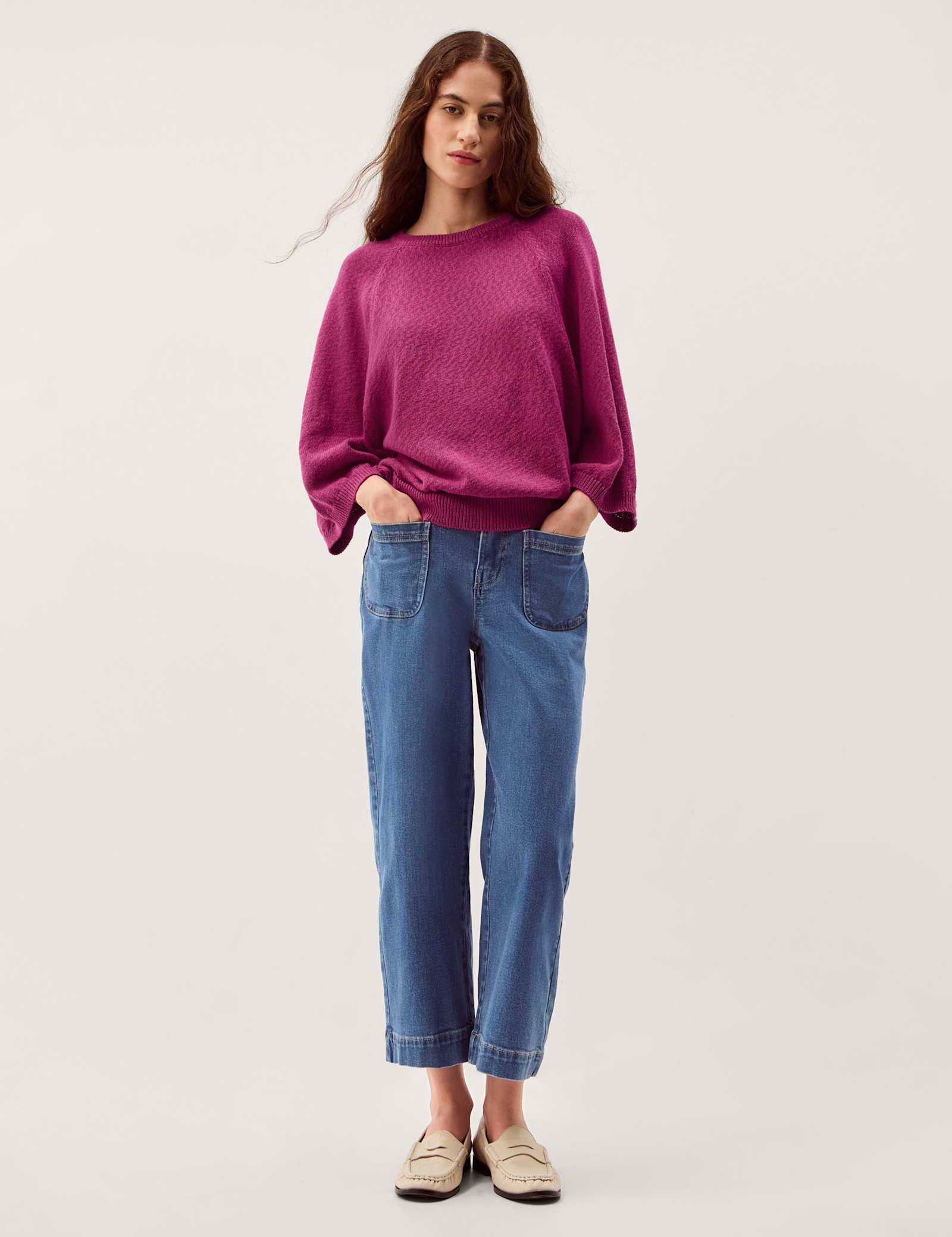 Cotton Rich Wide Sleeve Jumper - image 5