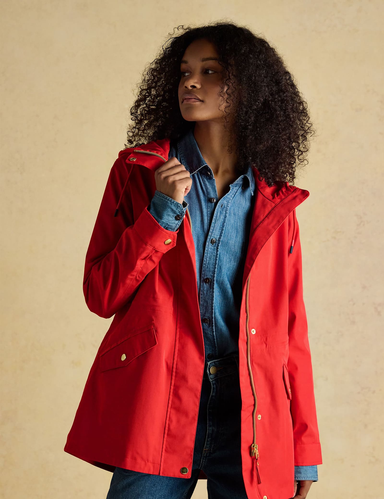 Cotton Rich Waterproof Hooded Raincoat - image 2
