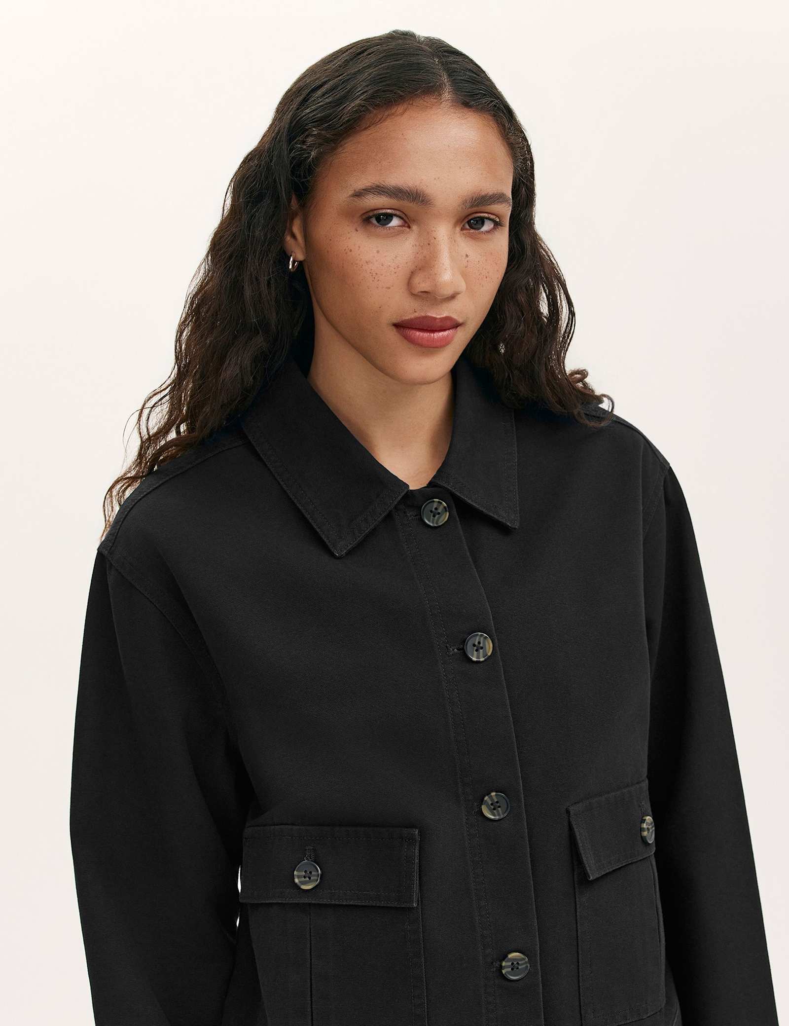 Canvas Collared Utility Jacket - image 5