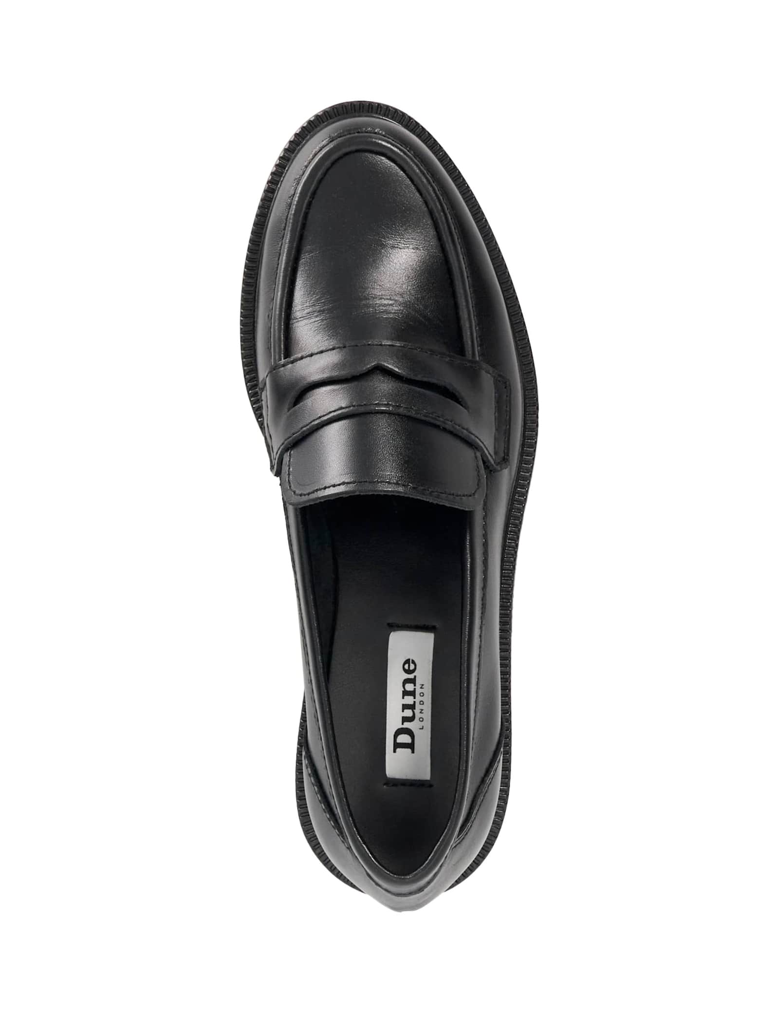 Leather Block Heel Penny Loafers - image 3