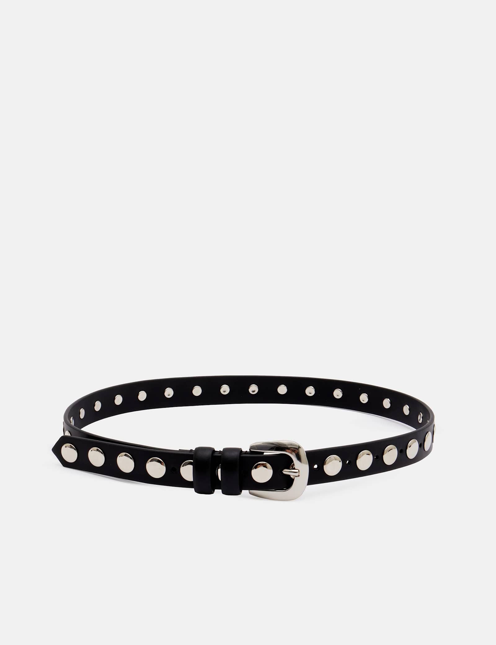 Leather Studded Jeans Belt - image 1
