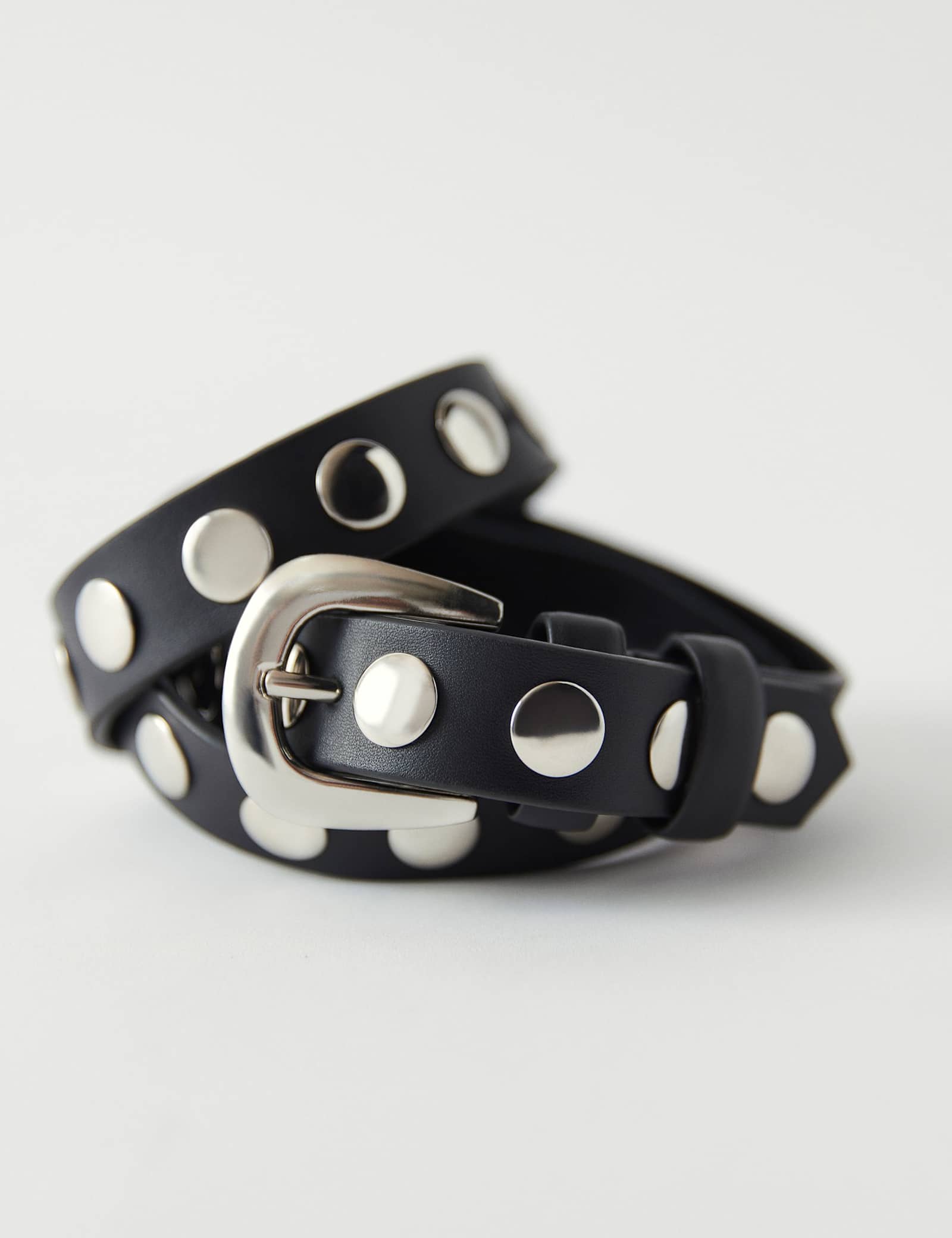 Leather Studded Jeans Belt - image 3