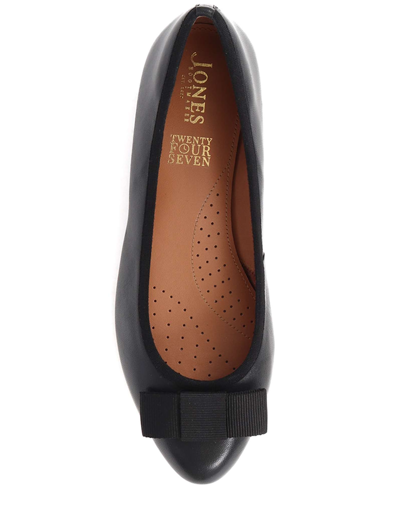 Wide Fit Leather Bow Flat Pumps - image 4