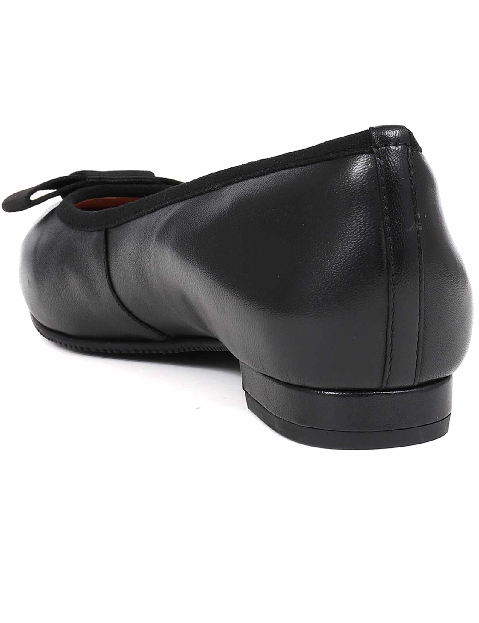 Wide Fit Leather Bow Flat Pumps - image 3