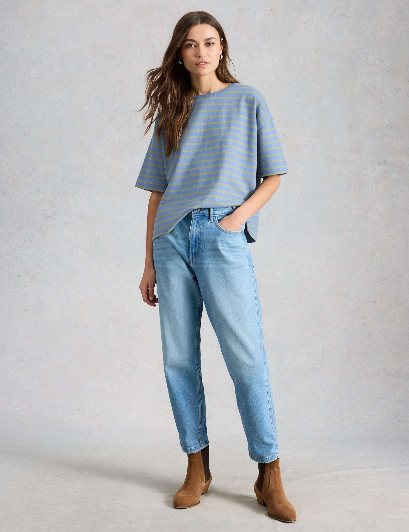 Pure Cotton Striped T-Shirt - image 2