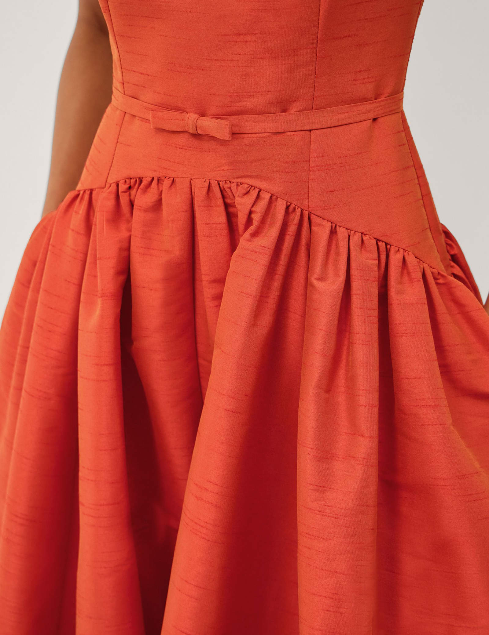 Scoop Neck Midi Skater Dress - image 5