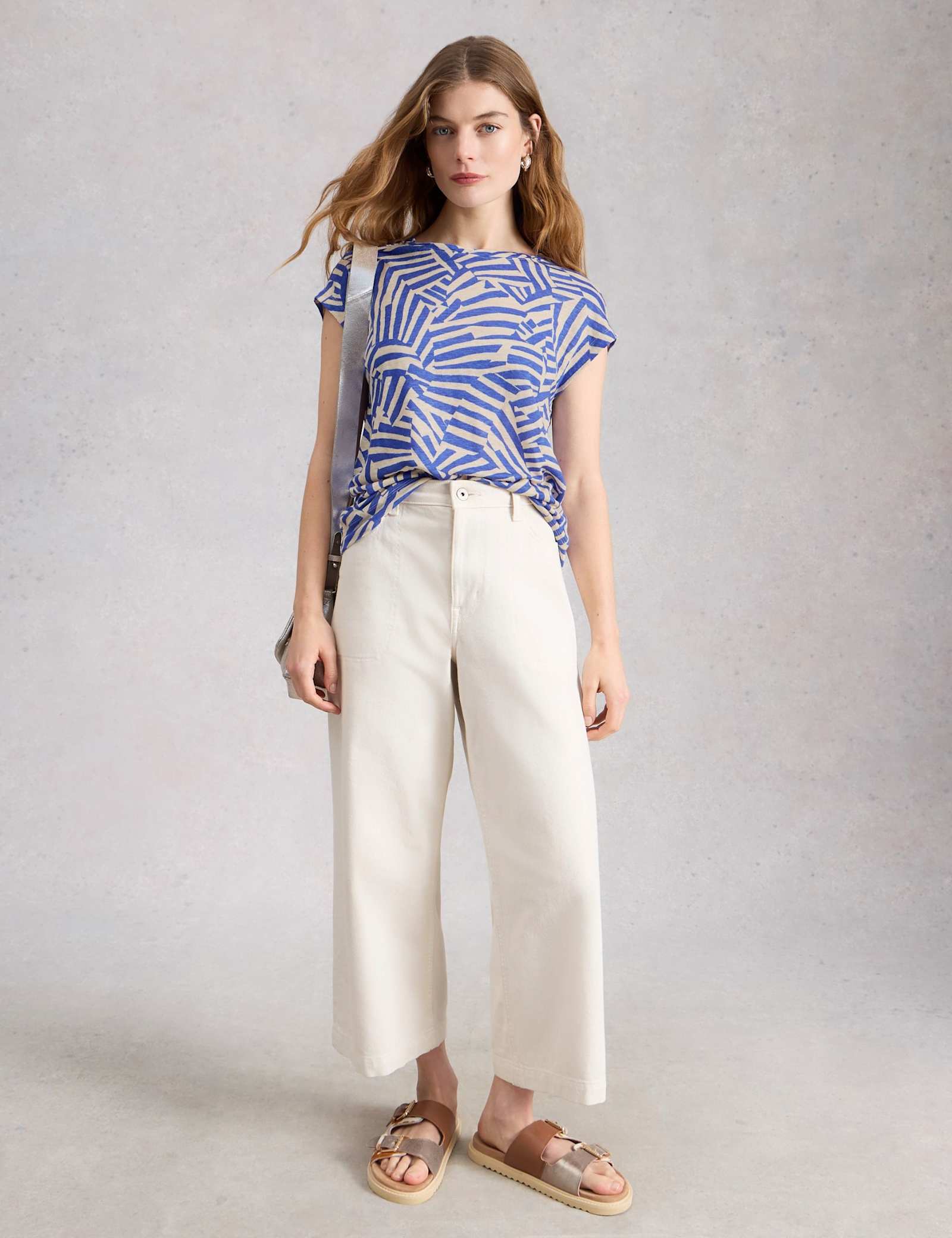 Pure Linen Printed T-Shirt - image 4