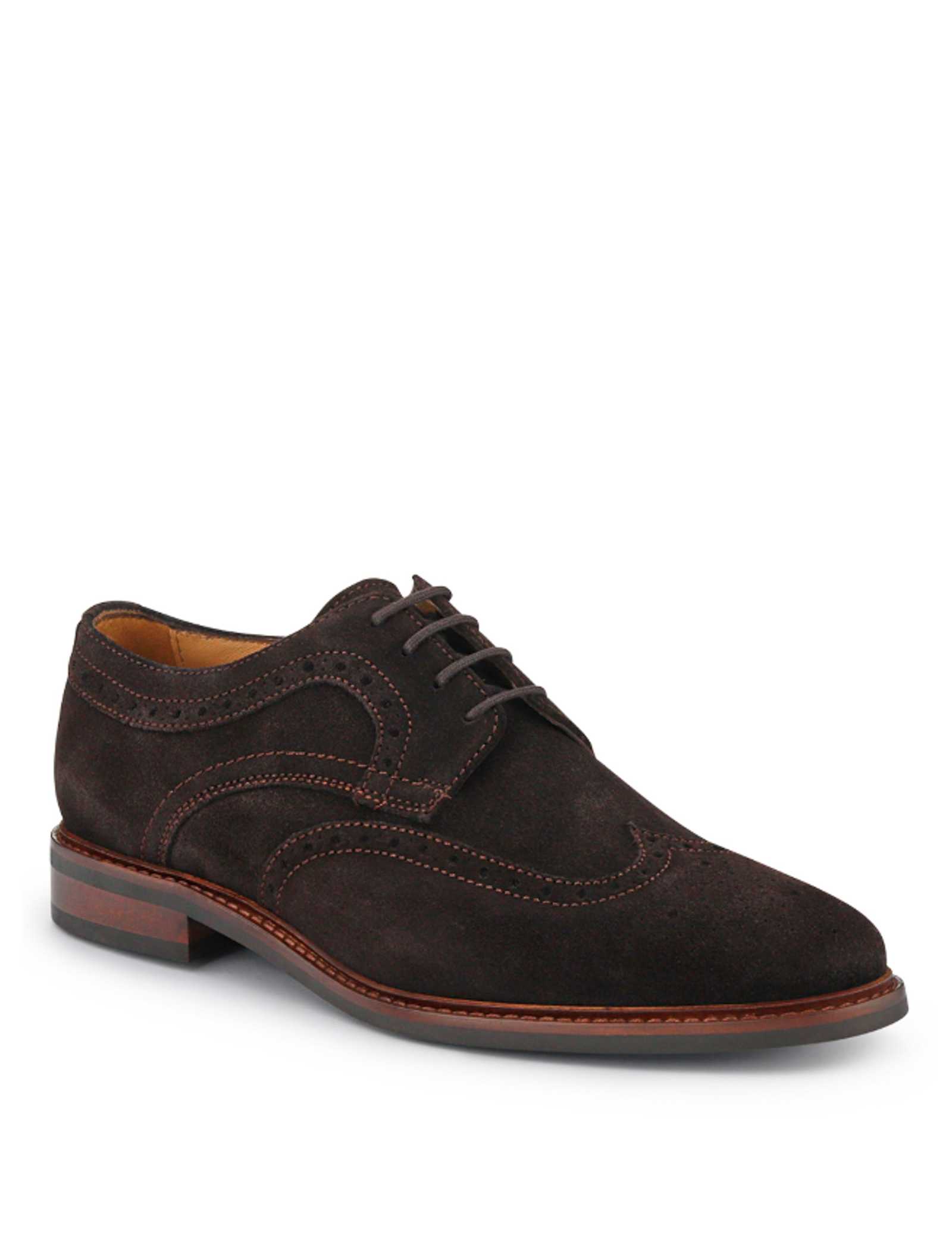 Suede Brogue Derby Shoes - image 4