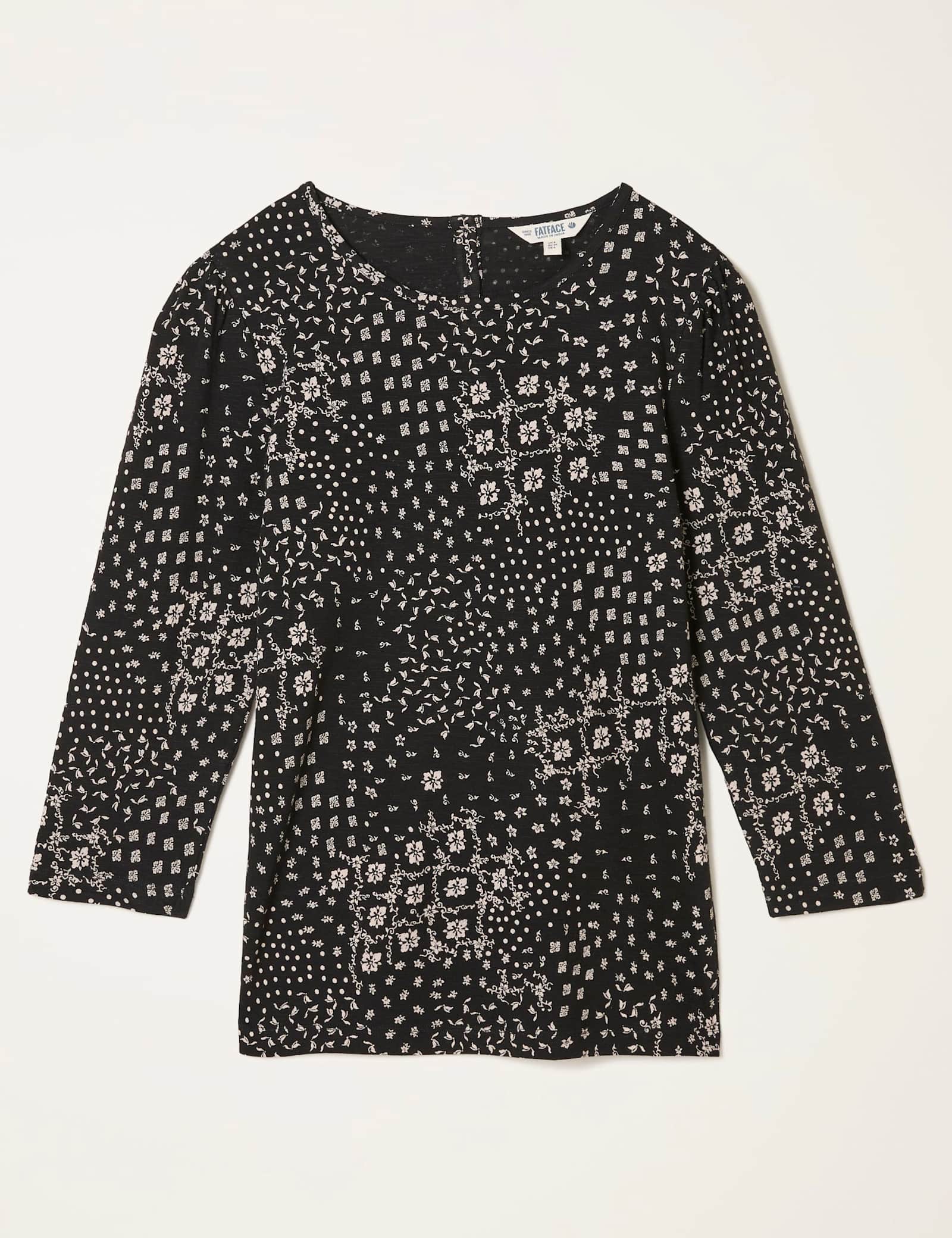 Modal Blend Printed Round Neck Top - image 1
