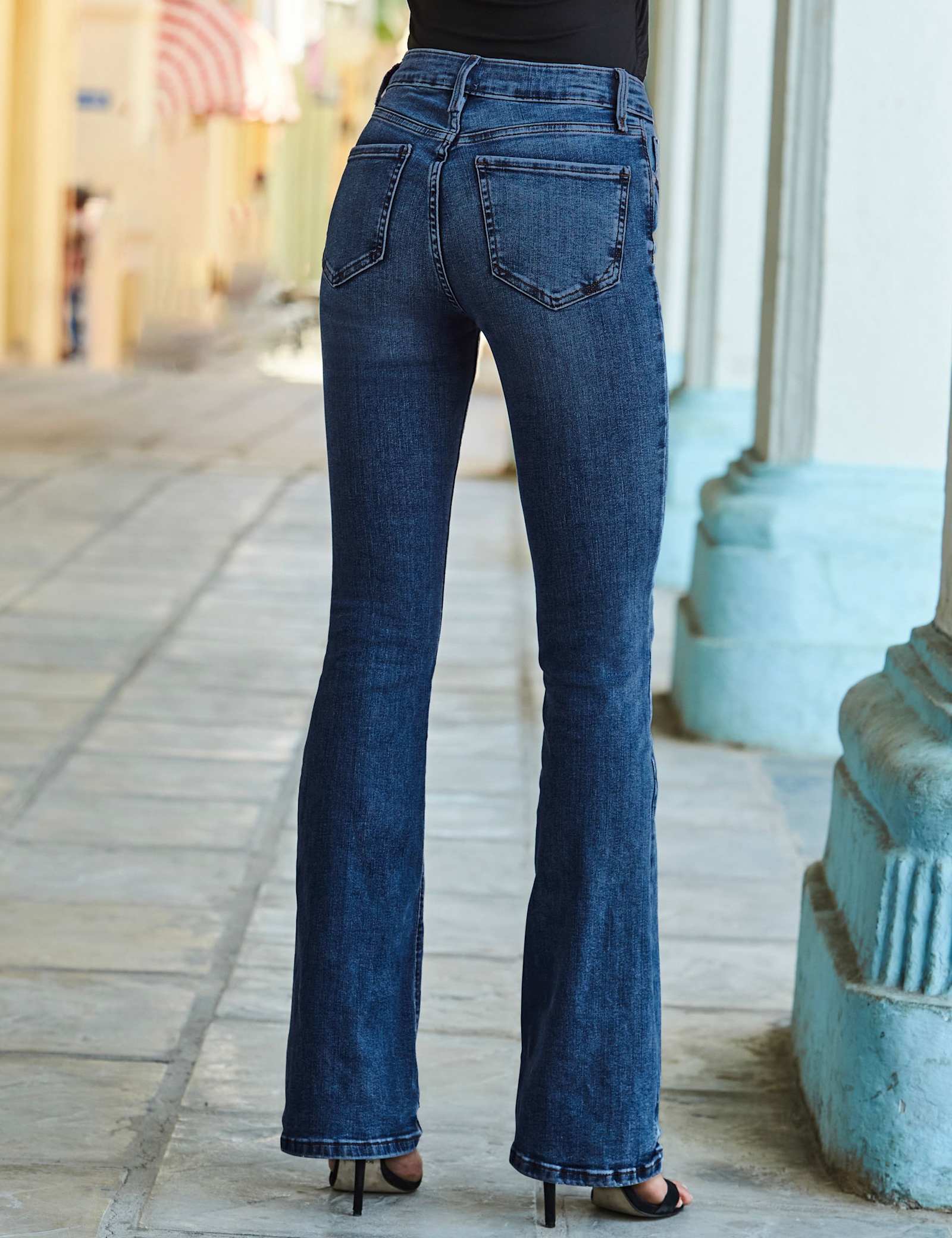 Mid Rise Slim Fit Flared Jeans - image 2