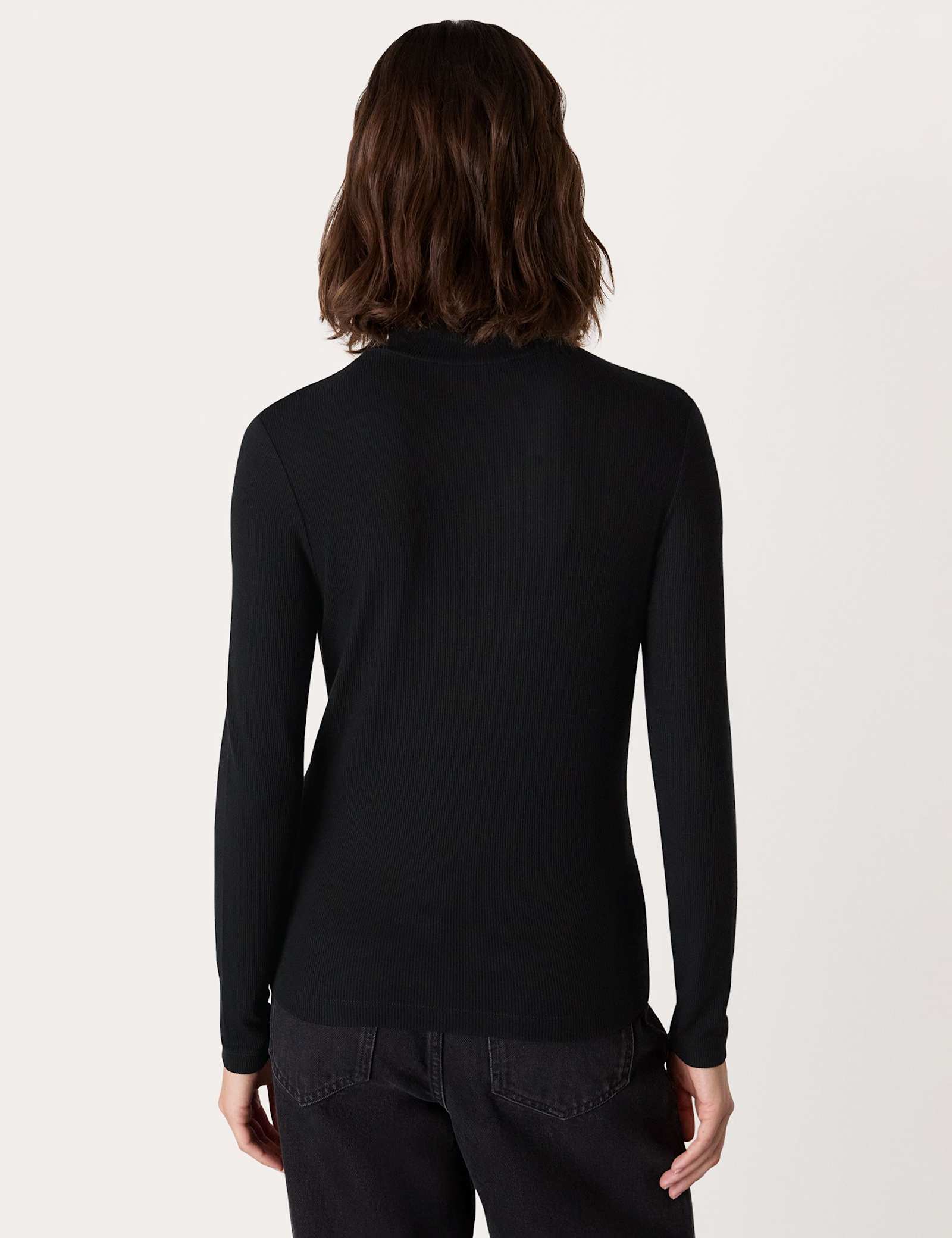 Ribbed Roll Neck Slim Fit Top - image 4