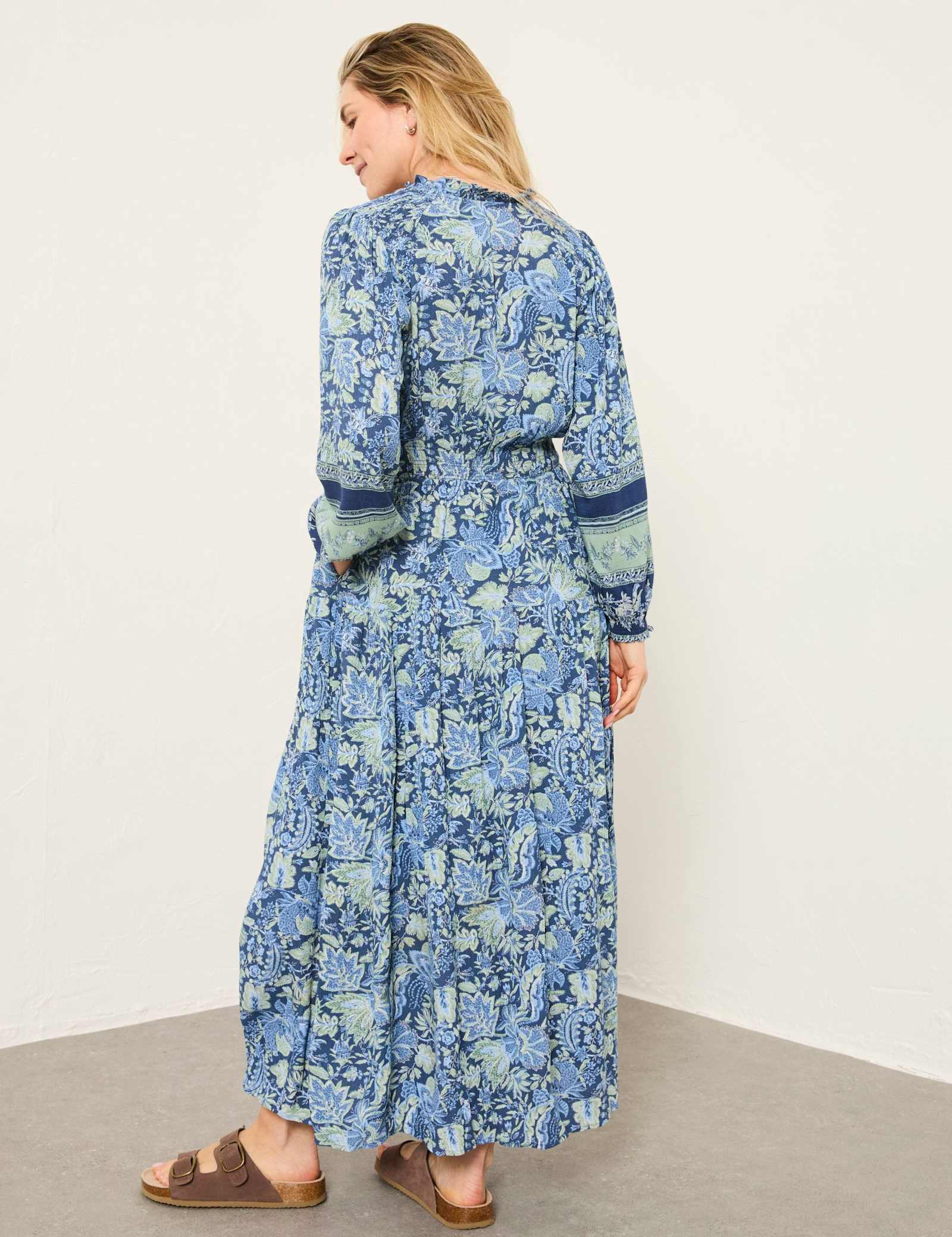 Paisley V-Neck Midi Tea Dress - image 3