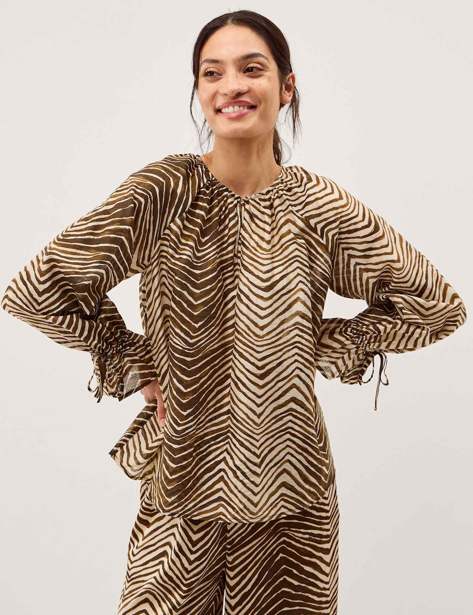 Animal Print Blouse - image 2